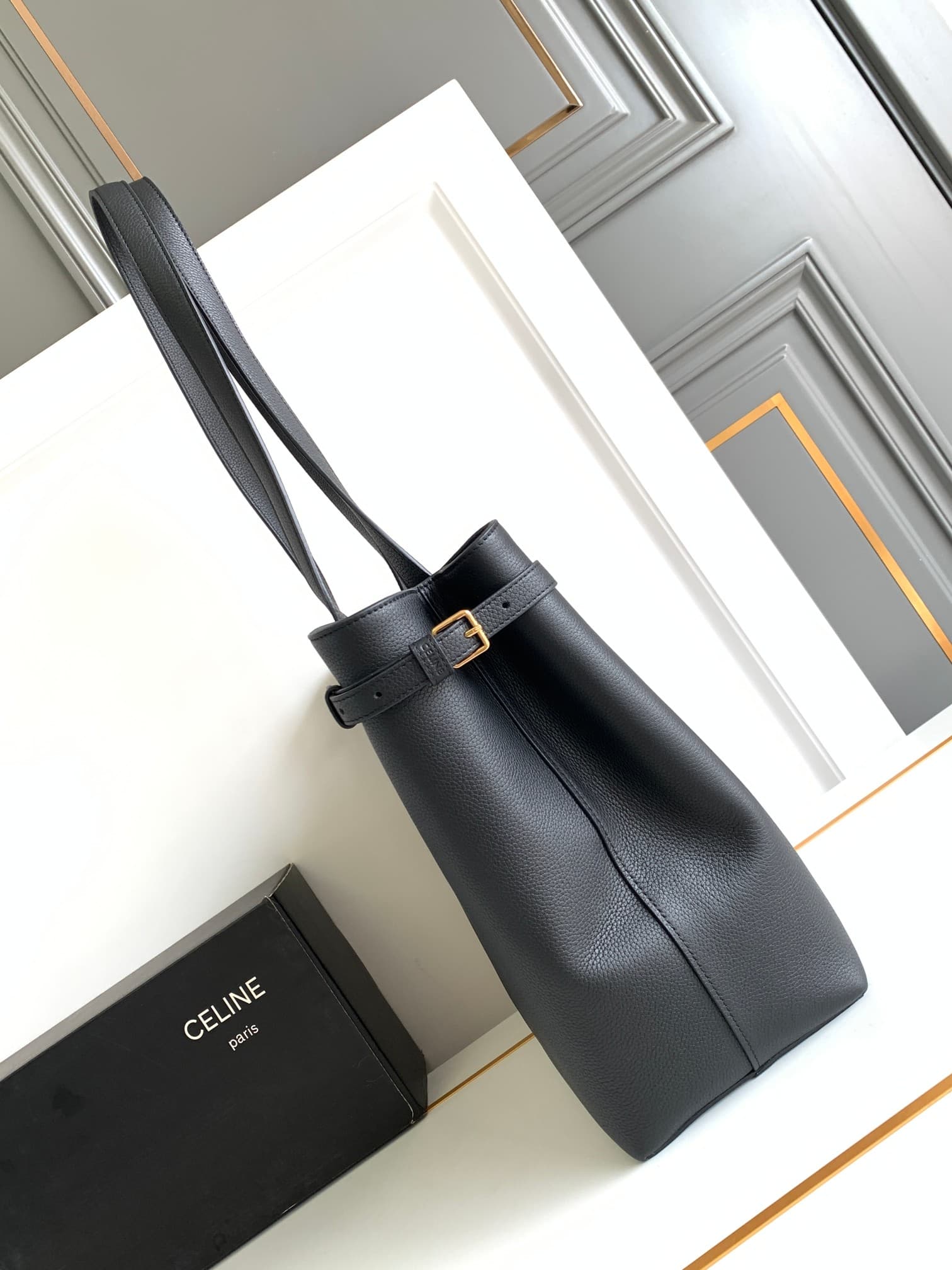 Celine Black Large Shoulder Bag