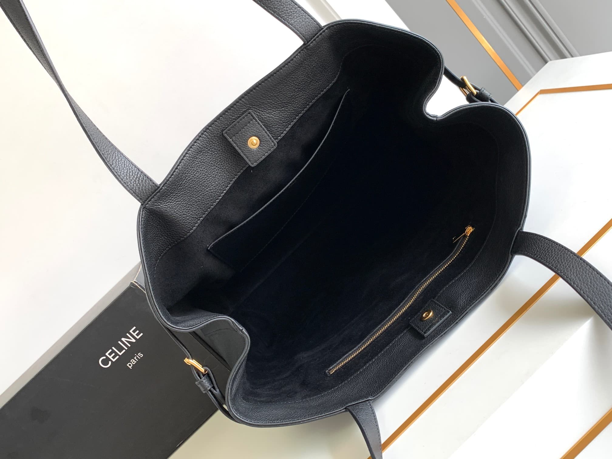 Celine Black Large Shoulder Bag