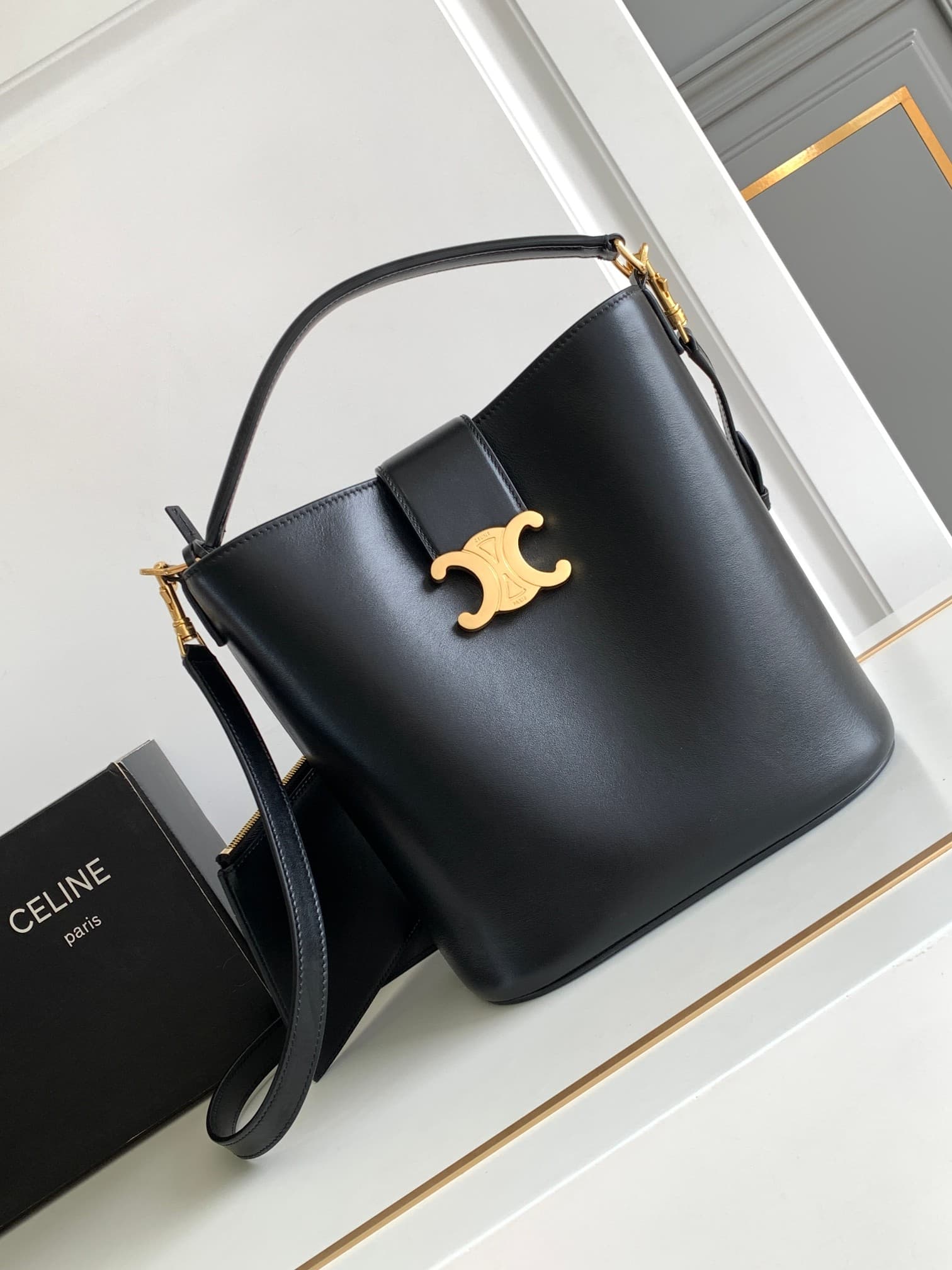 Celine Gold Medium Crossbody Bag
