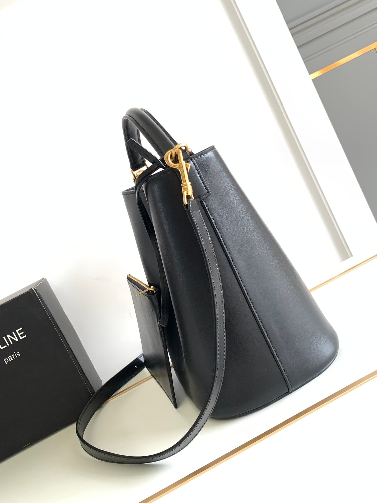 Celine Gold Medium Crossbody Bag