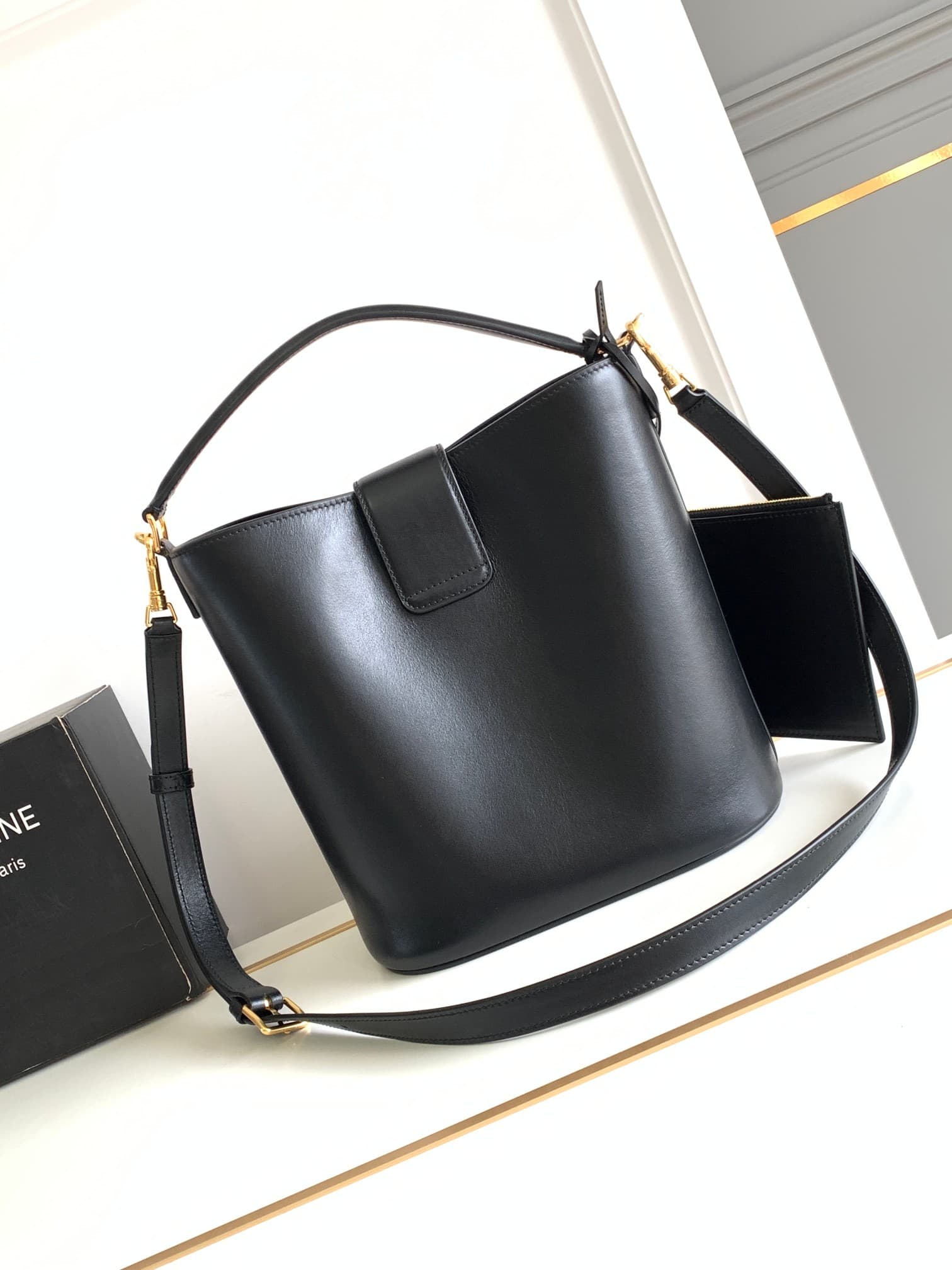 Celine Gold Medium Crossbody Bag