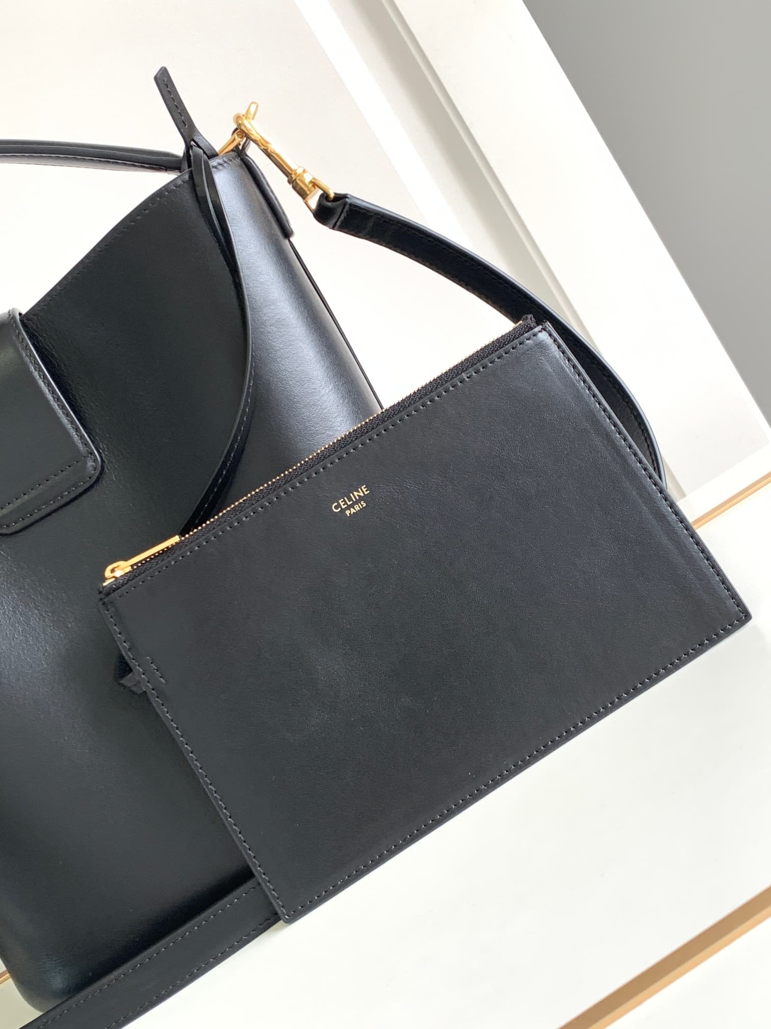 Celine Gold Medium Crossbody Bag
