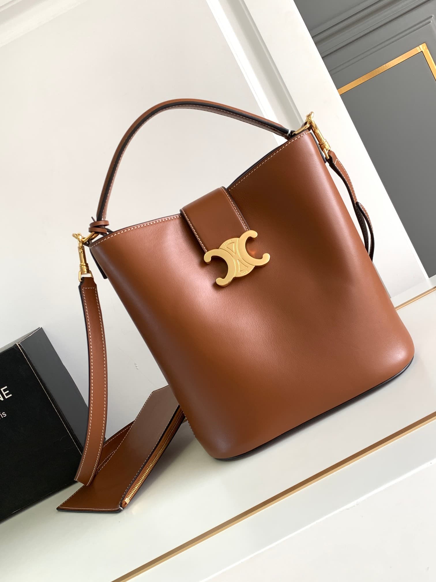 Celine Gold Medium Crossbody Bag