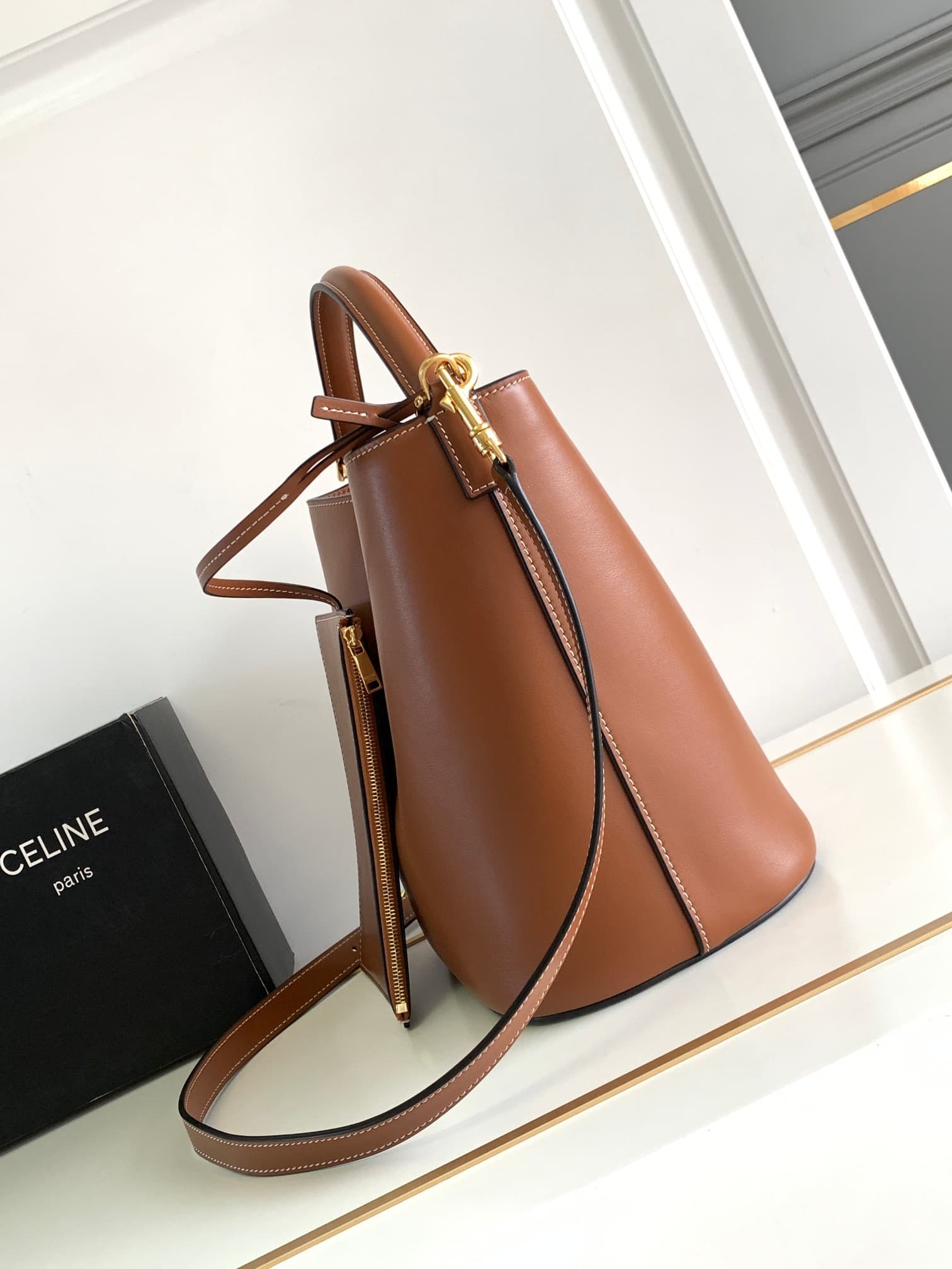 Celine Gold Medium Crossbody Bag