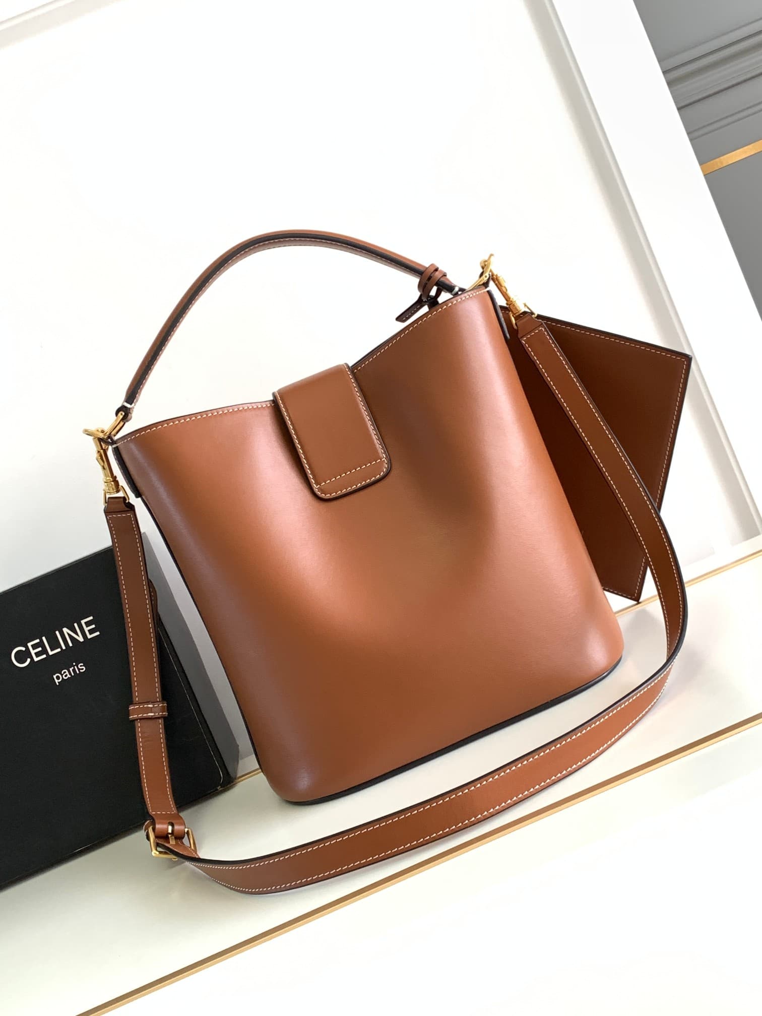 Celine Gold Medium Crossbody Bag