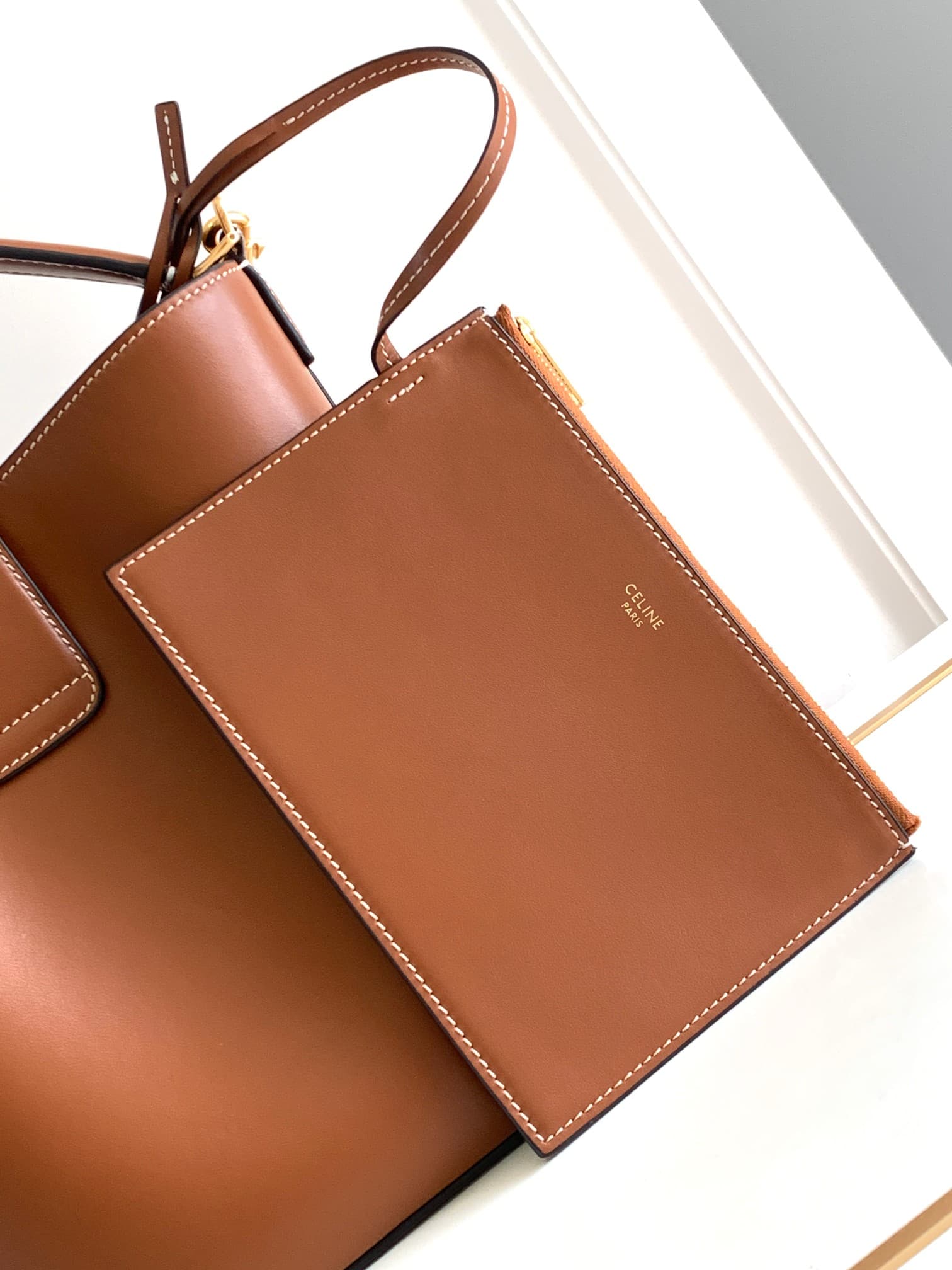 Celine Gold Medium Crossbody Bag