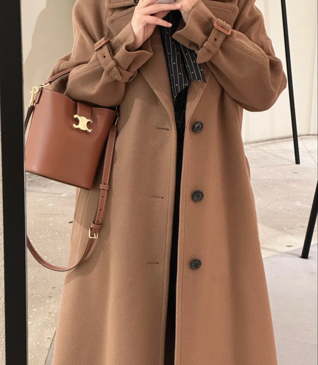 Celine Brown Bucket Bag