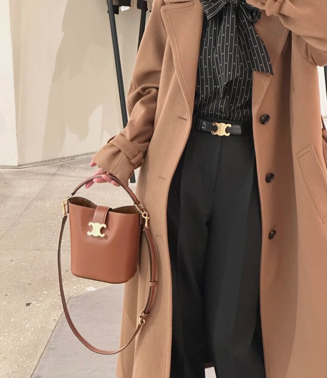 Celine Brown Bucket Bag