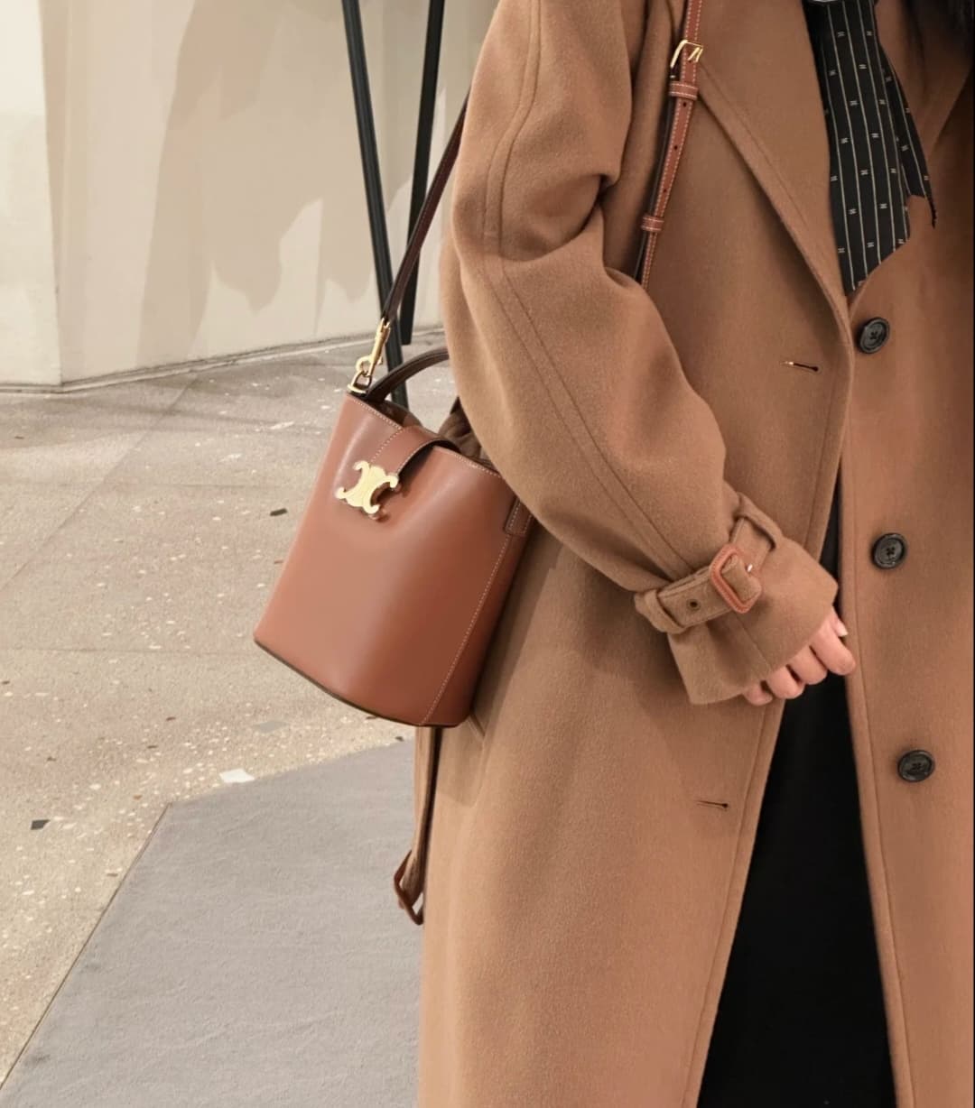 Celine Brown Bucket Bag