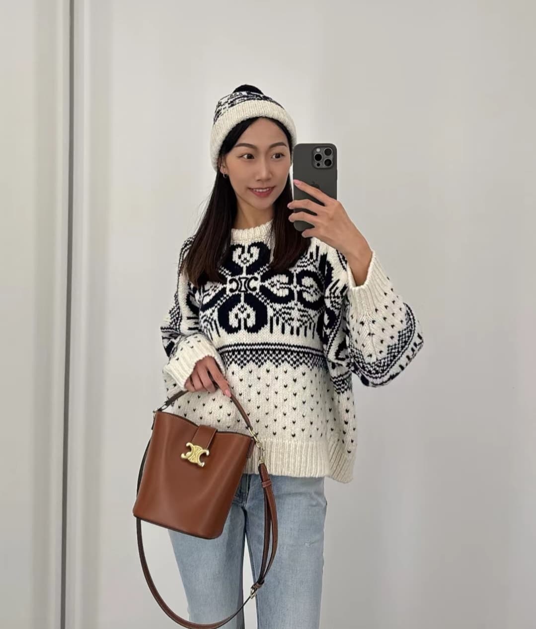 Celine Brown Bucket Bag