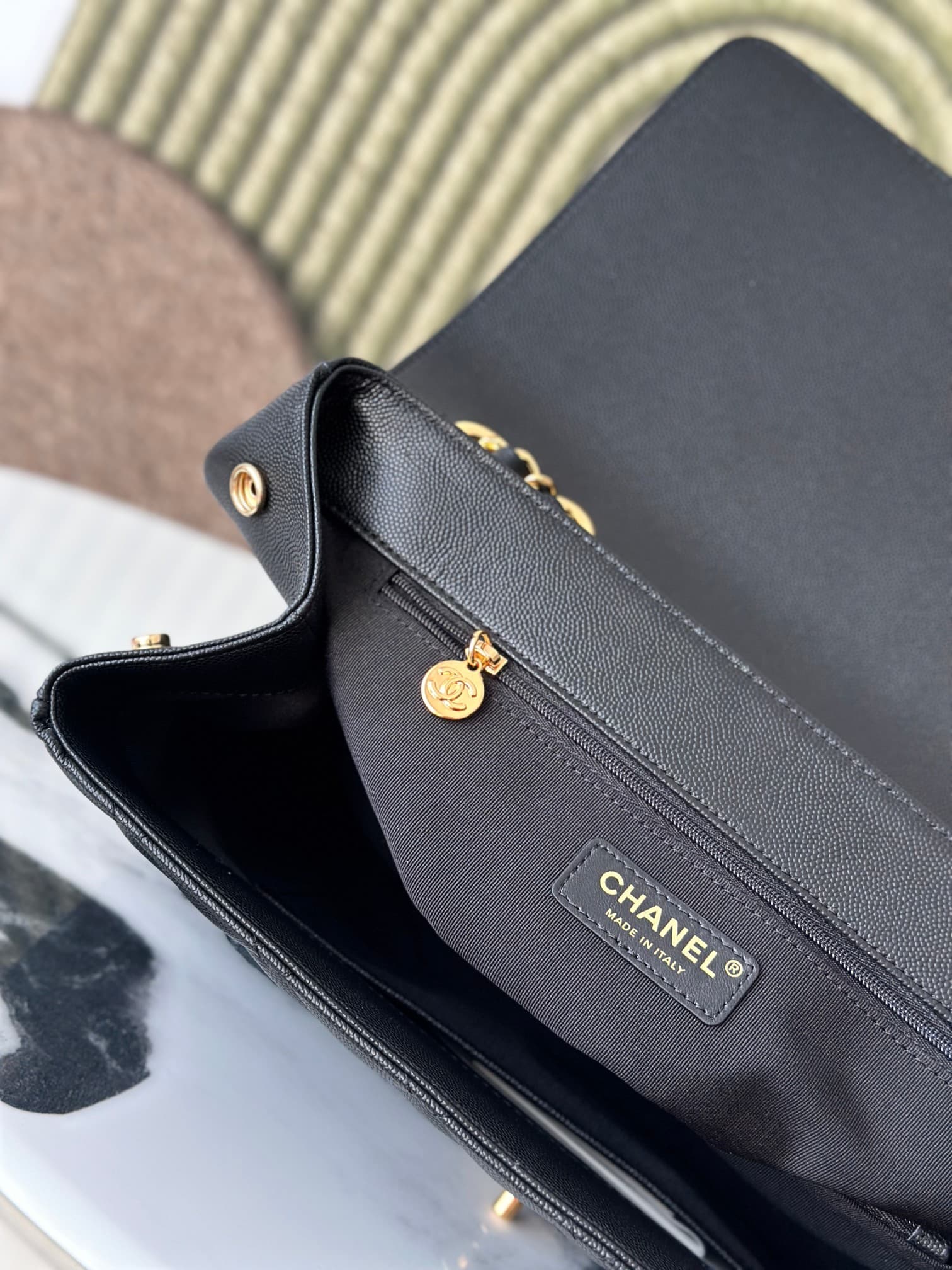 Chanel Black Bag A2215