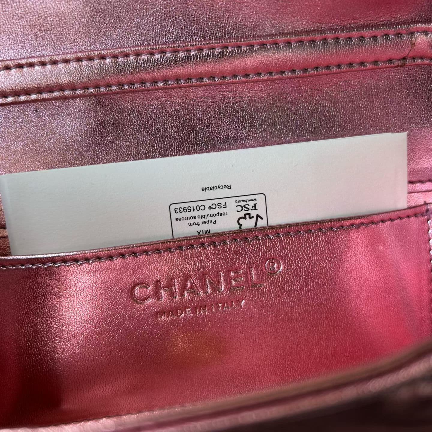 Chanel Red Shoulder Bag AS5129