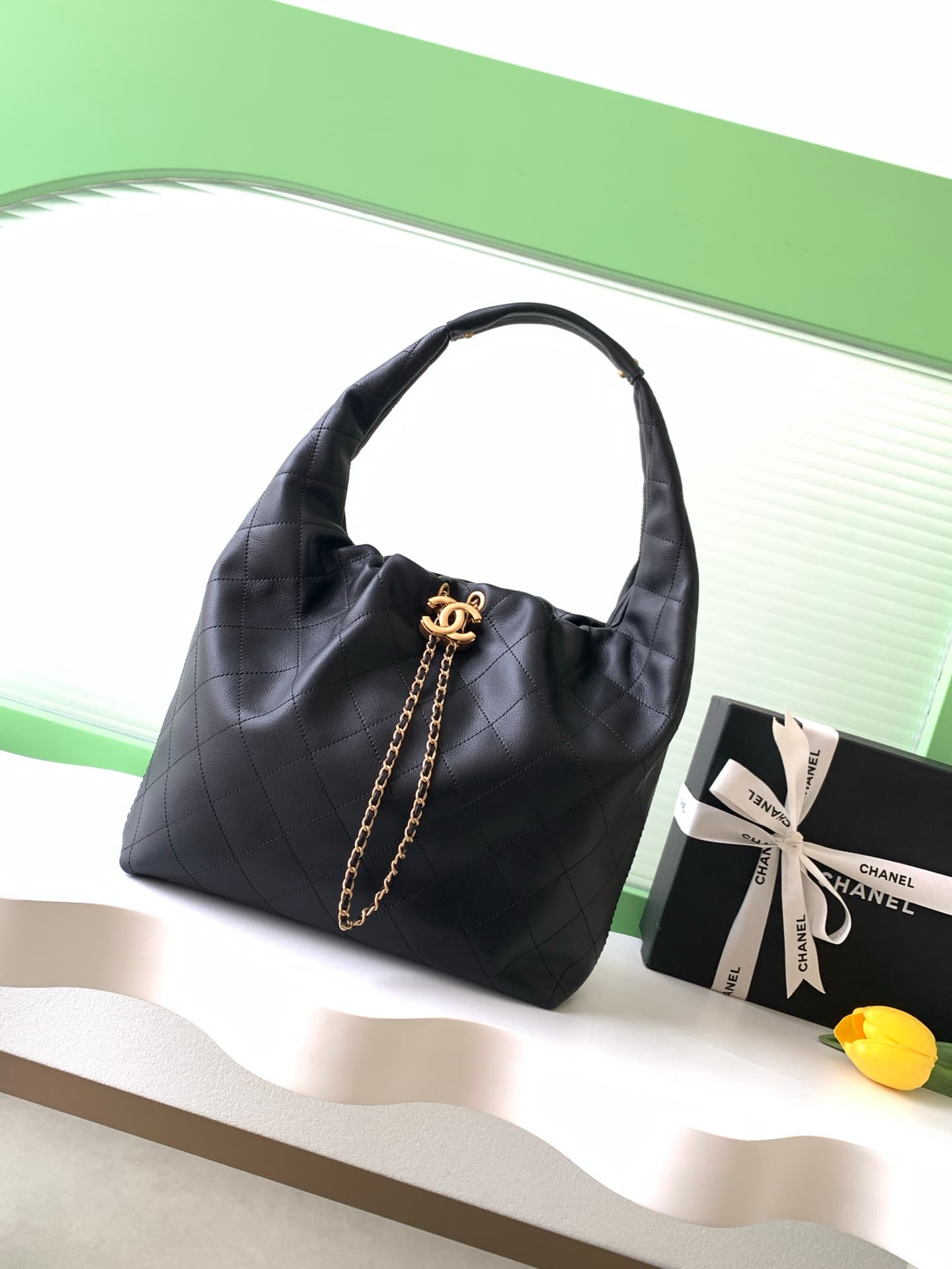 Chanel Gold Crossbody Bag AS5967