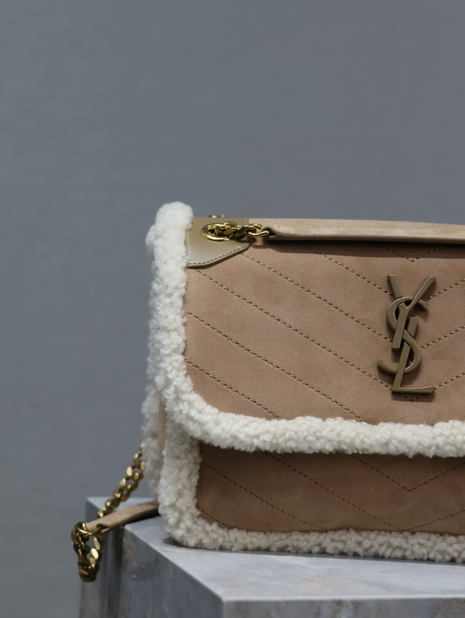 Saint Laurent Cream Bag 498894