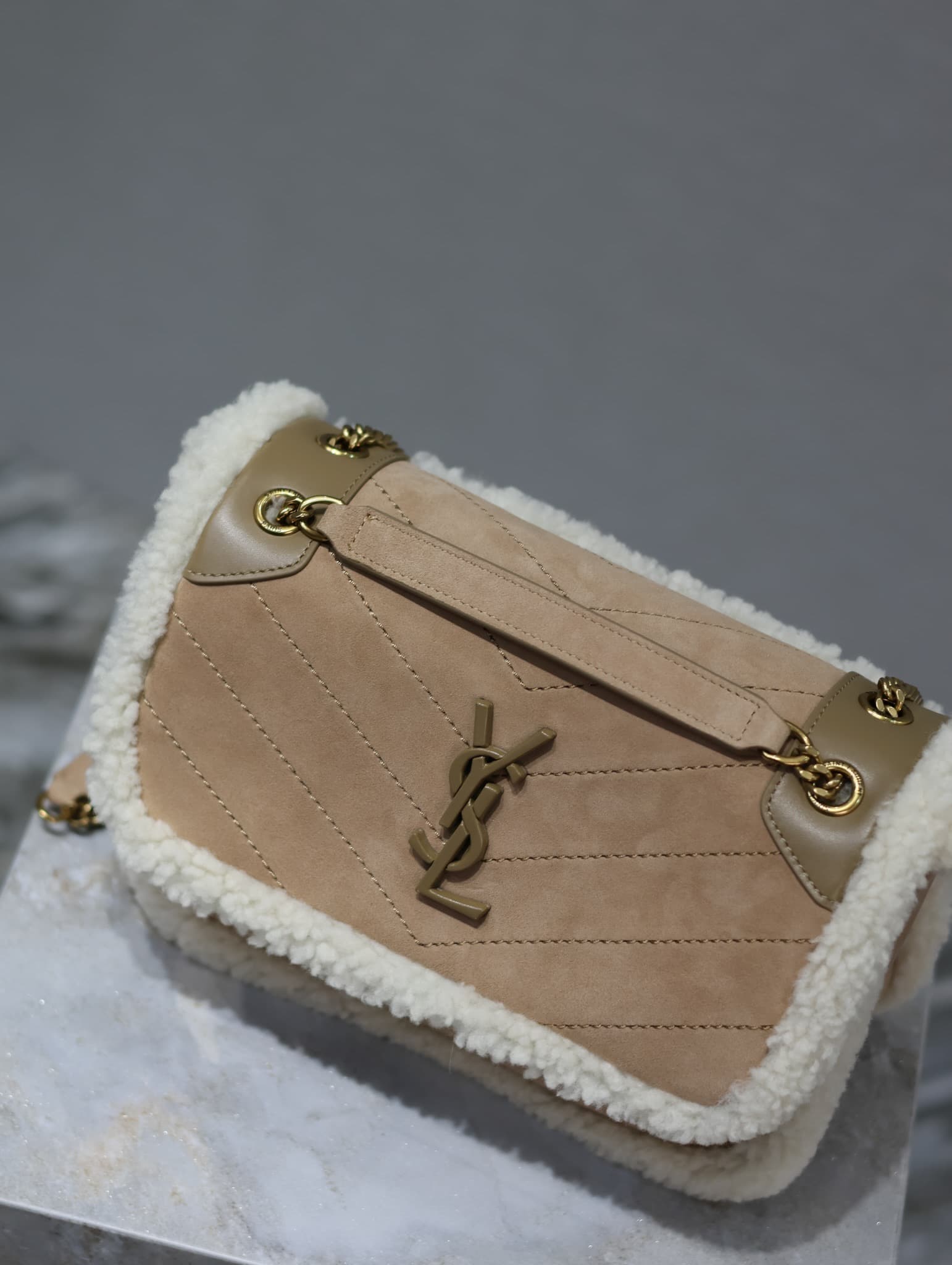 Saint Laurent Cream Bag 533037