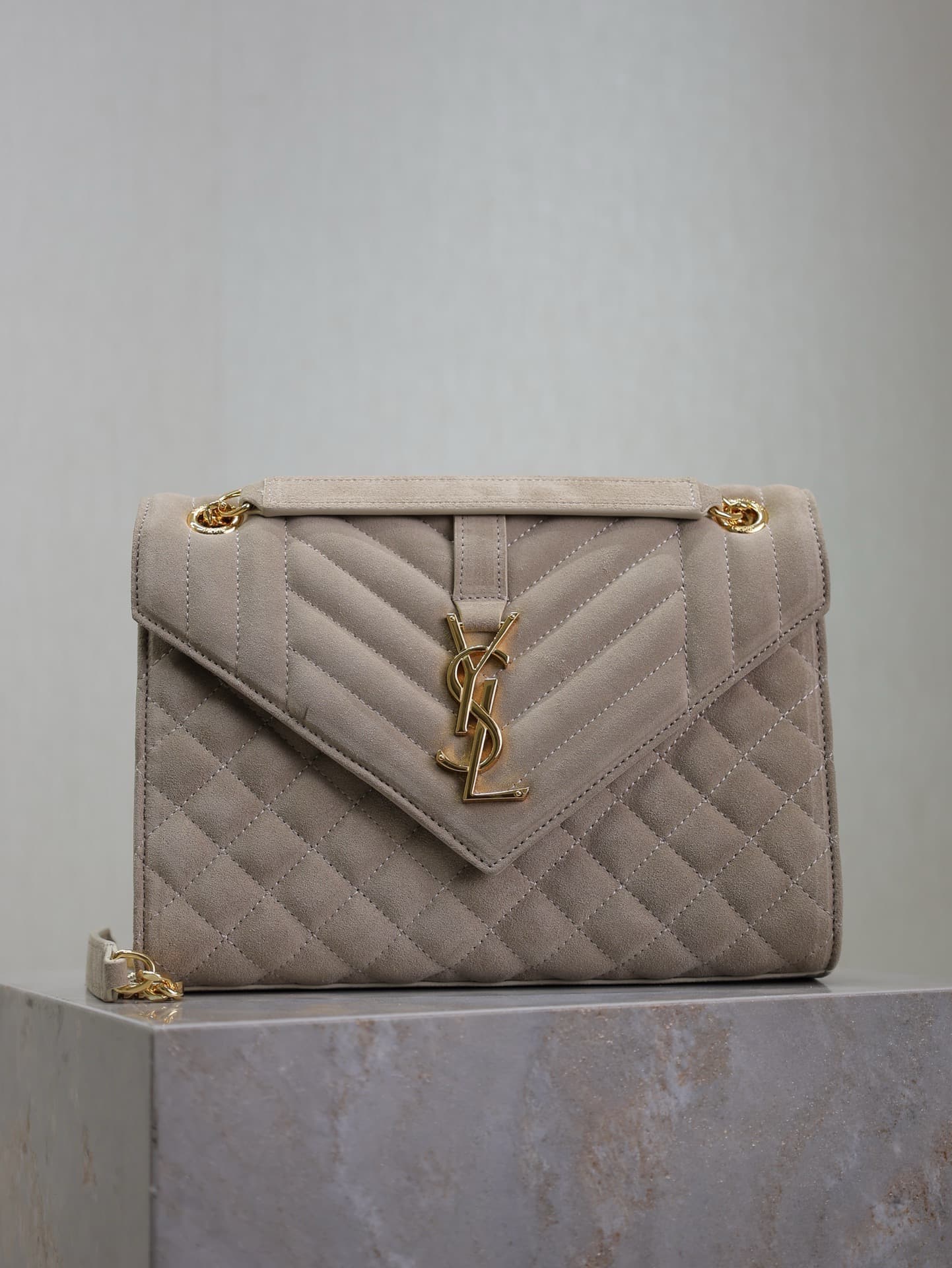 Saint Laurent White Medium Crossbody Bag 487206