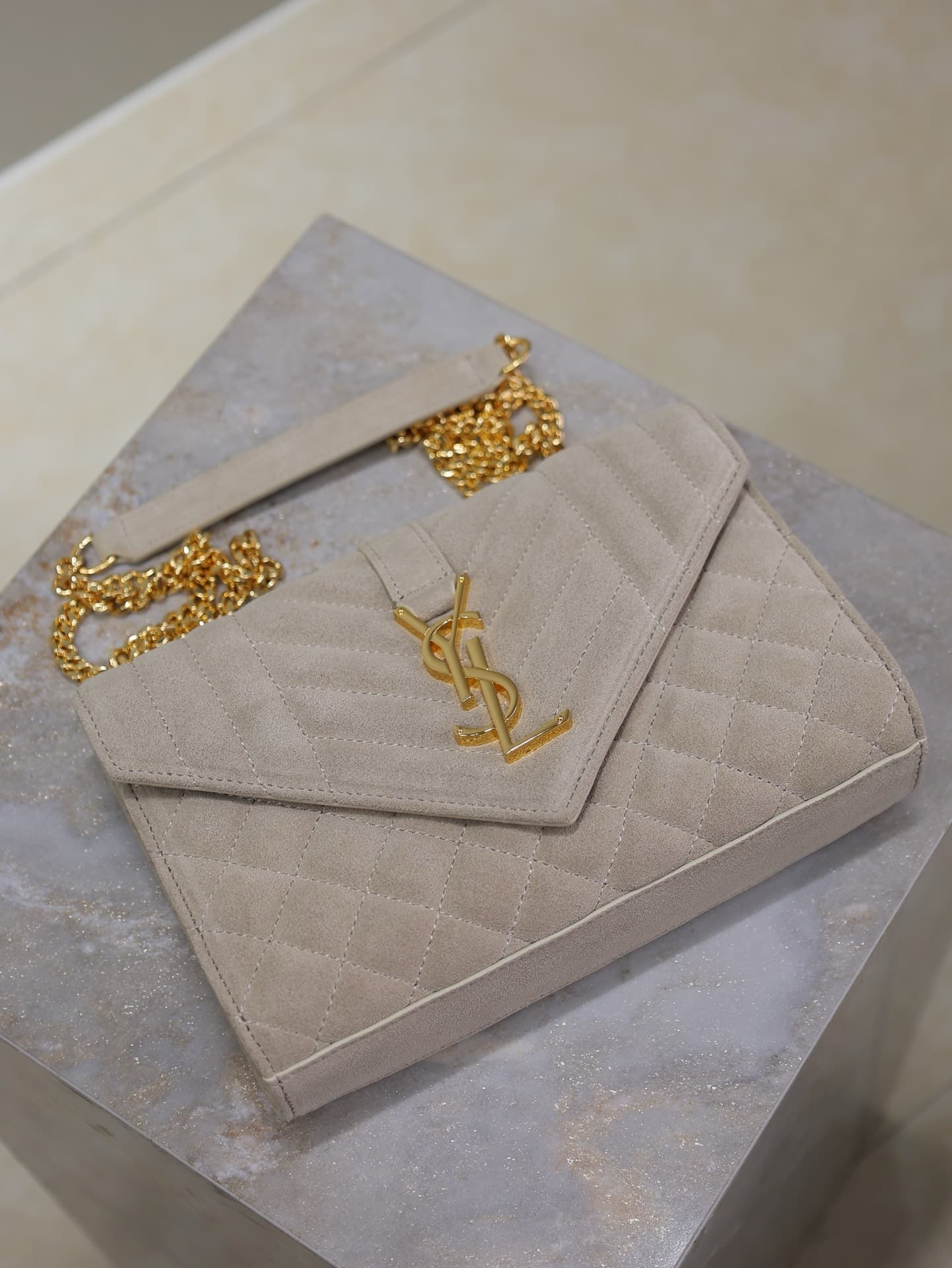 Saint Laurent White Small Crossbody Bag 526286