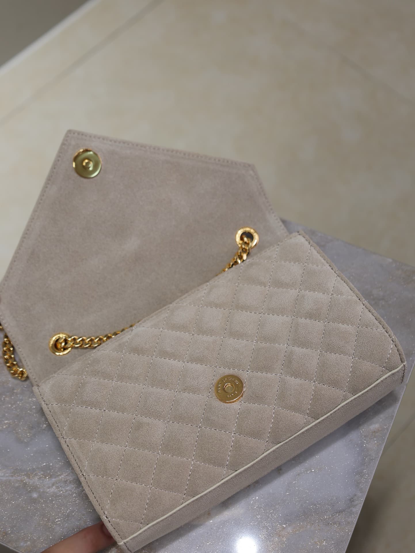 Saint Laurent White Small Crossbody Bag 526286