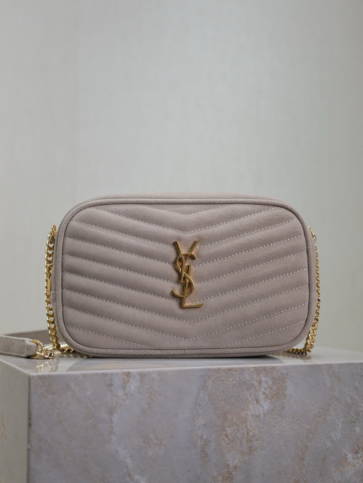 Saint Laurent Grey Mini Crossbody Bag 585040-1