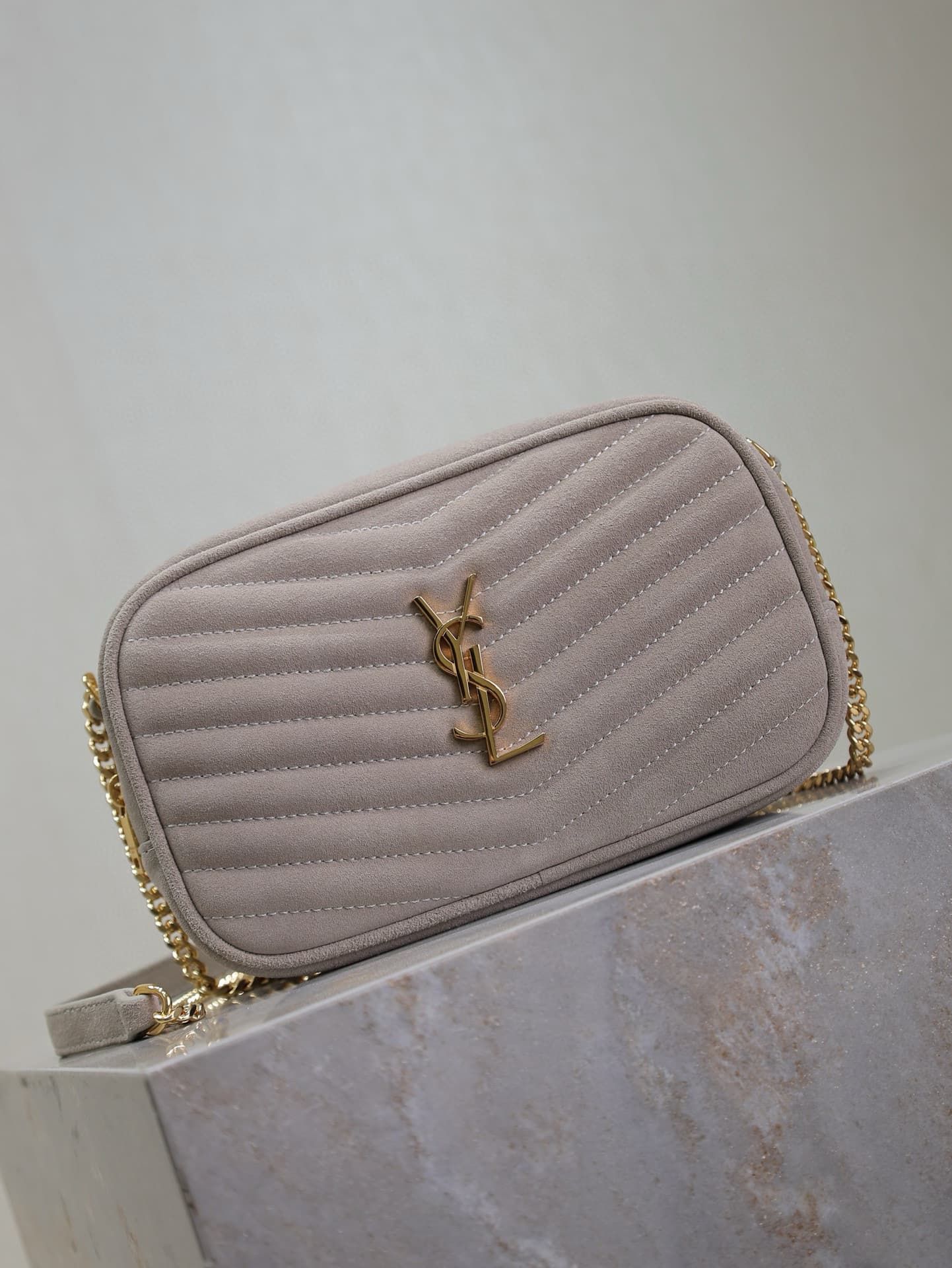 Saint Laurent Grey Mini Crossbody Bag 585040-1