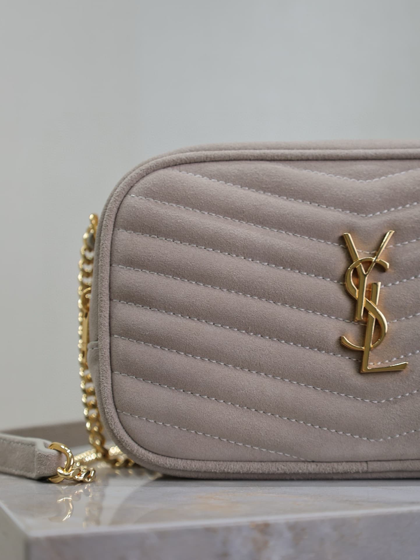 Saint Laurent Grey Mini Crossbody Bag 585040-1