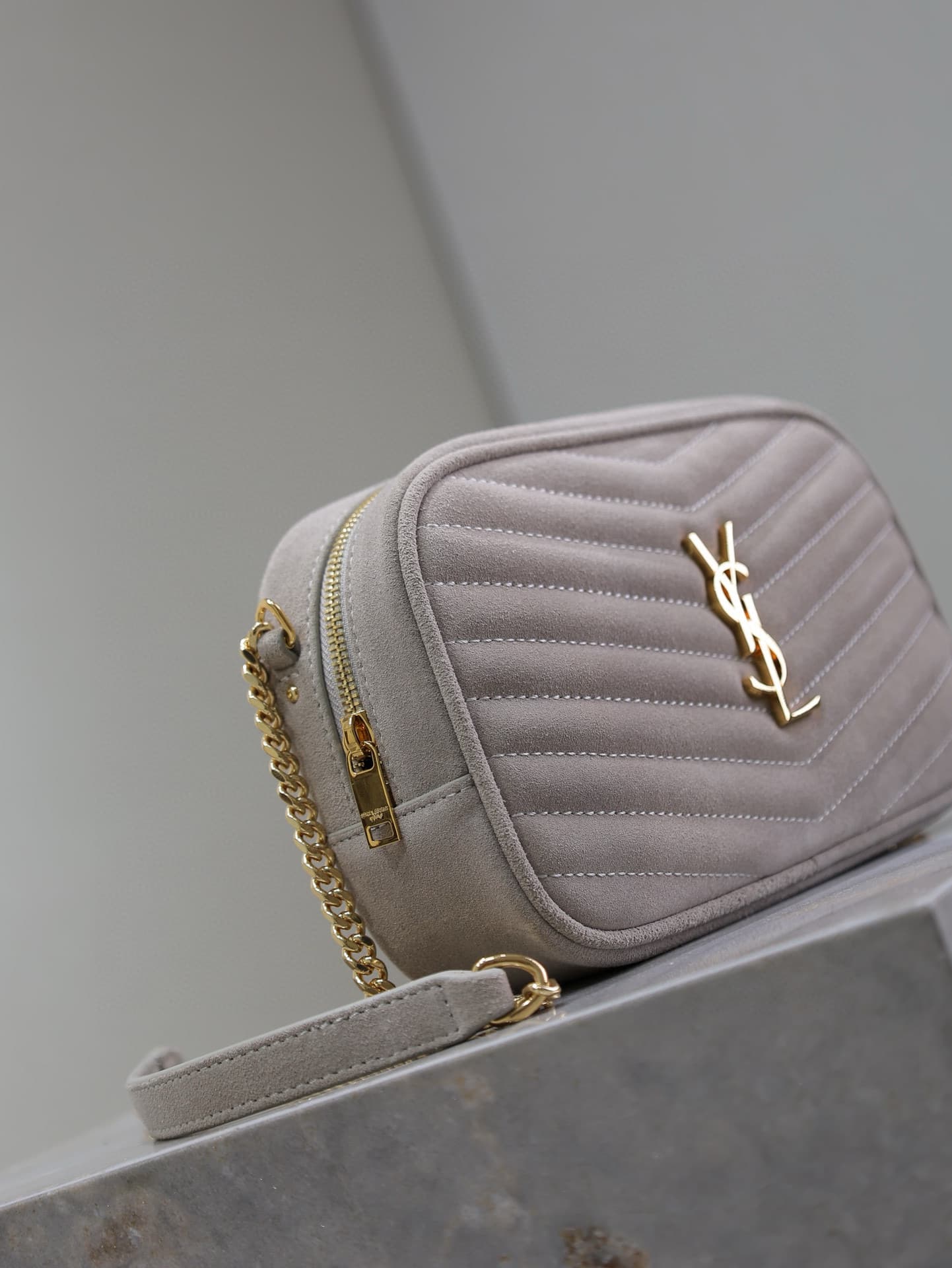 Saint Laurent Grey Mini Crossbody Bag 585040-1