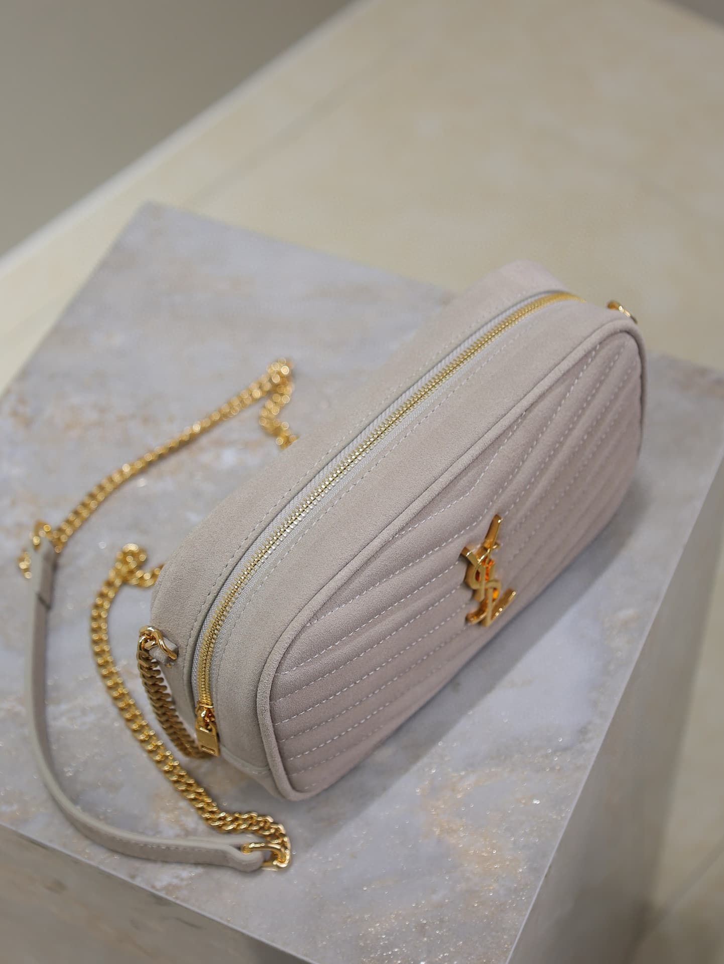 Saint Laurent Grey Mini Crossbody Bag 585040-1