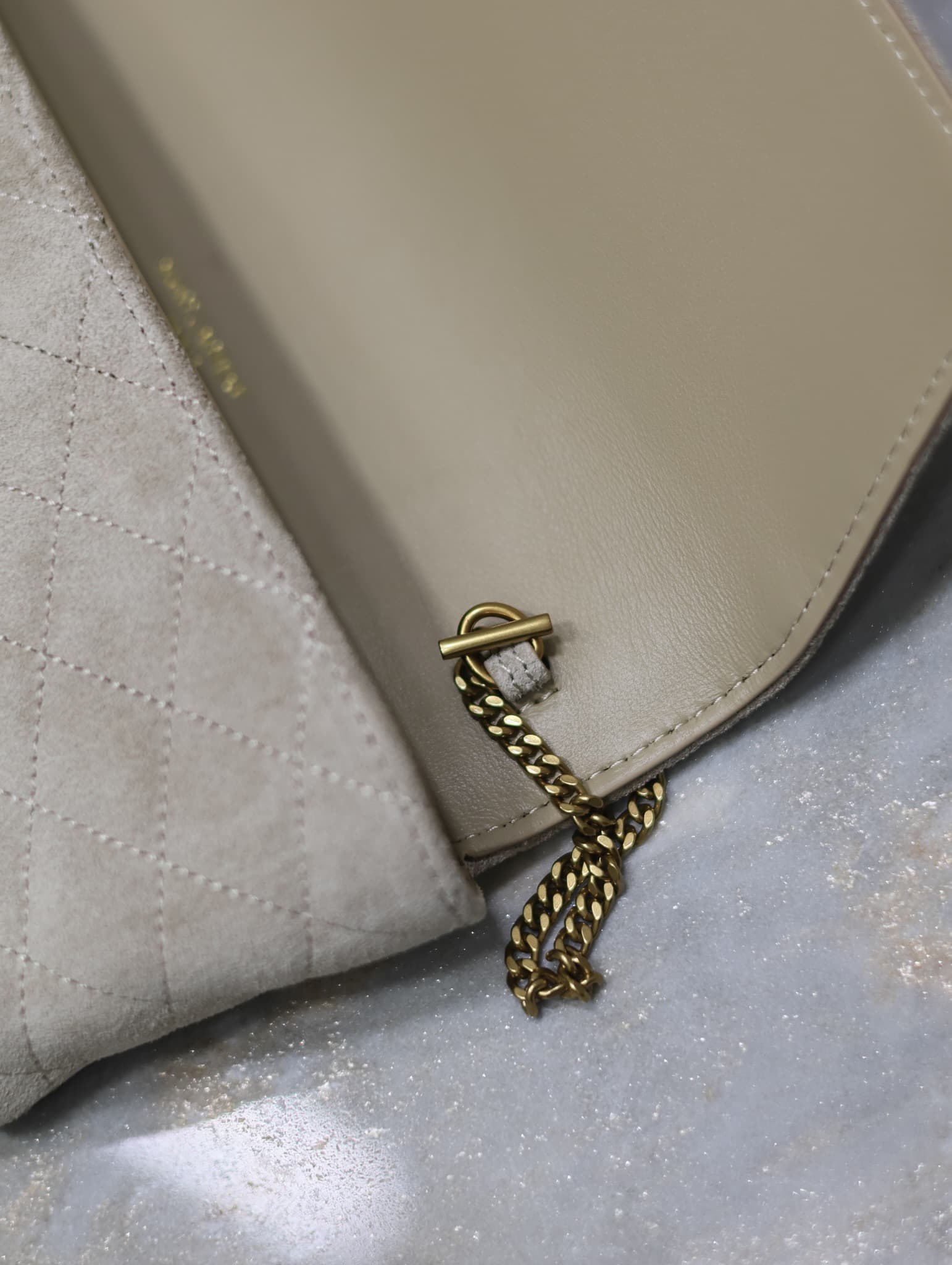 Saint Laurent Gold Pouch 742579