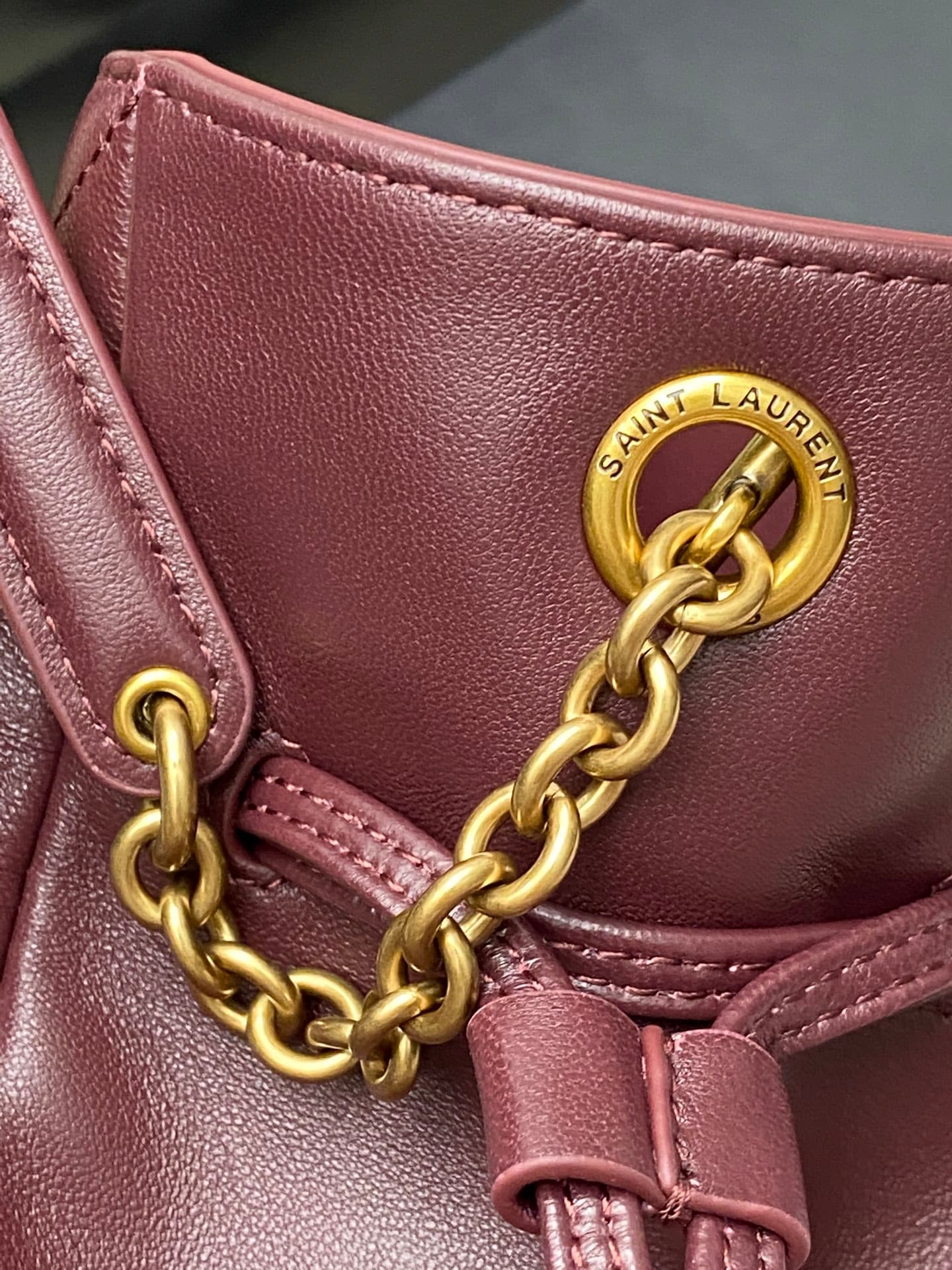 Saint Laurent Red Small Tote Bag 862712