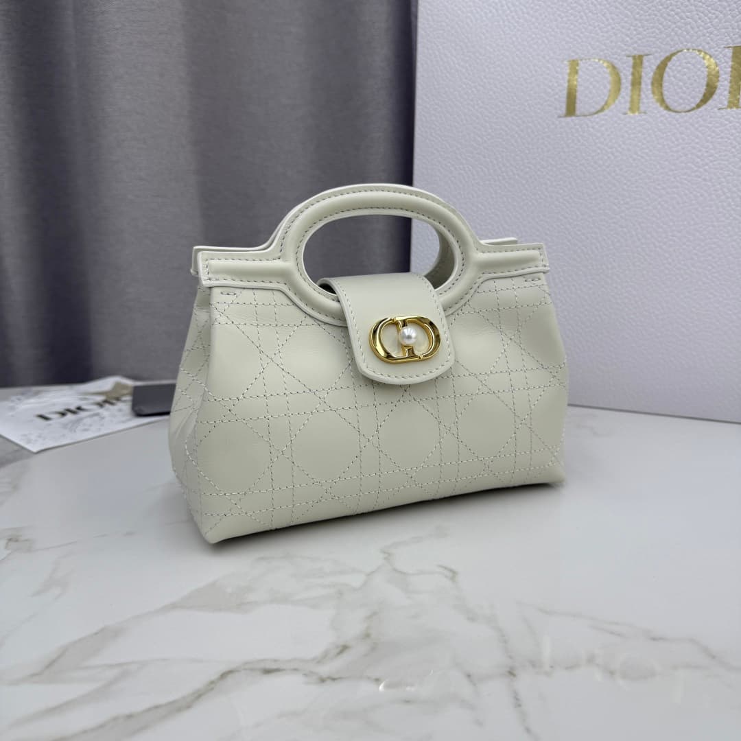 Dior White Mini Crossbody Bag S3123