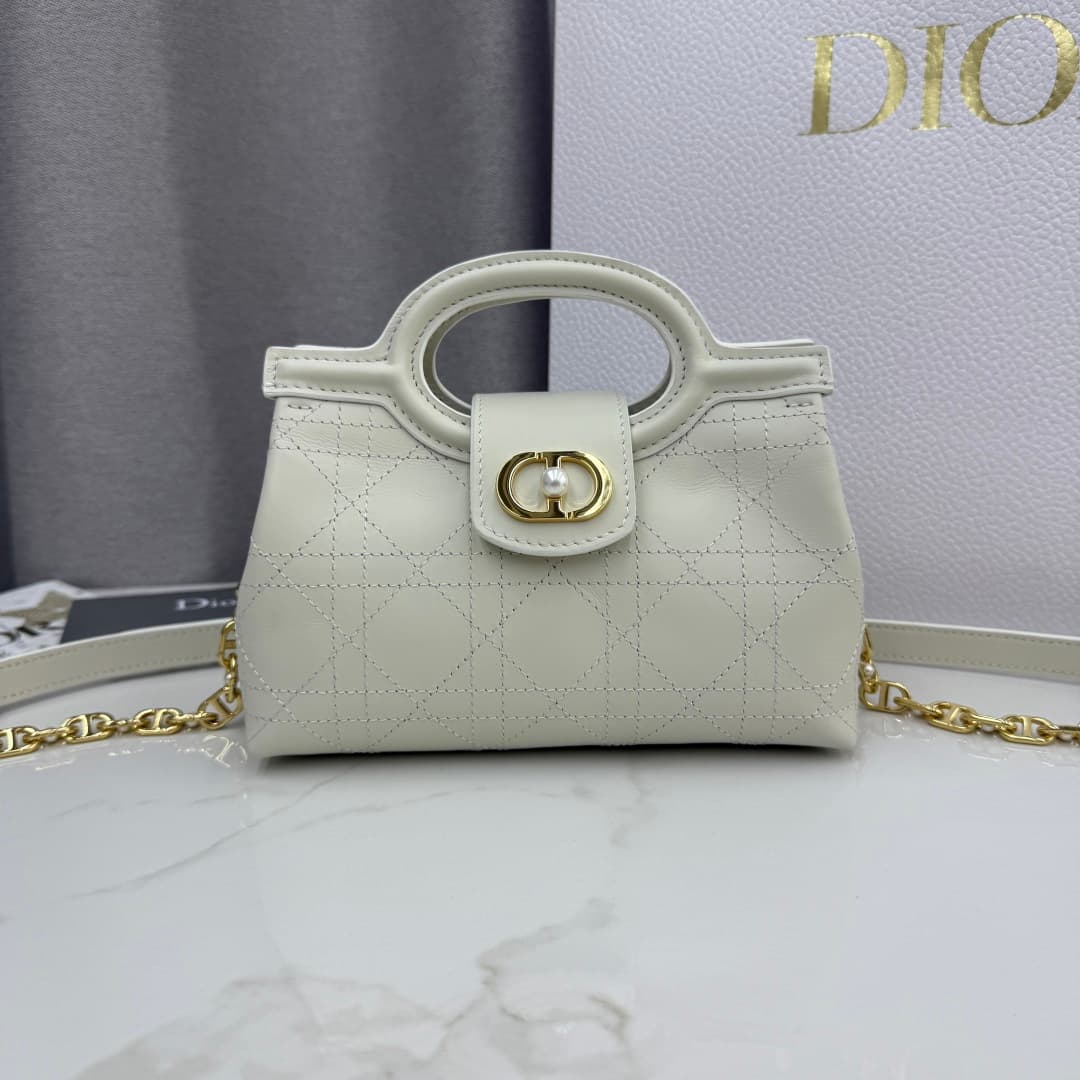 Dior White Mini Crossbody Bag S3123