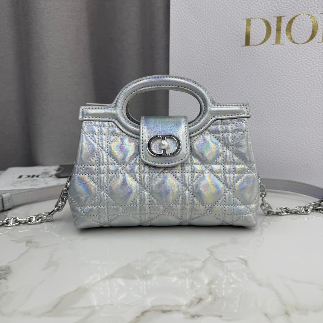 Dior White Mini Crossbody Bag S3123