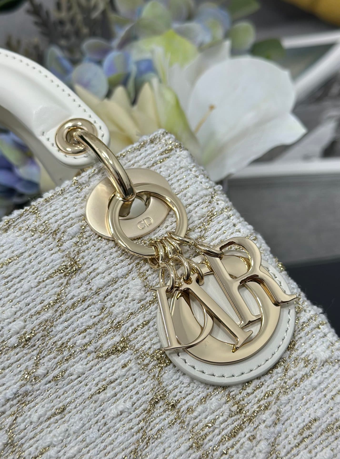Dior White Mini Crossbody Bag M0505