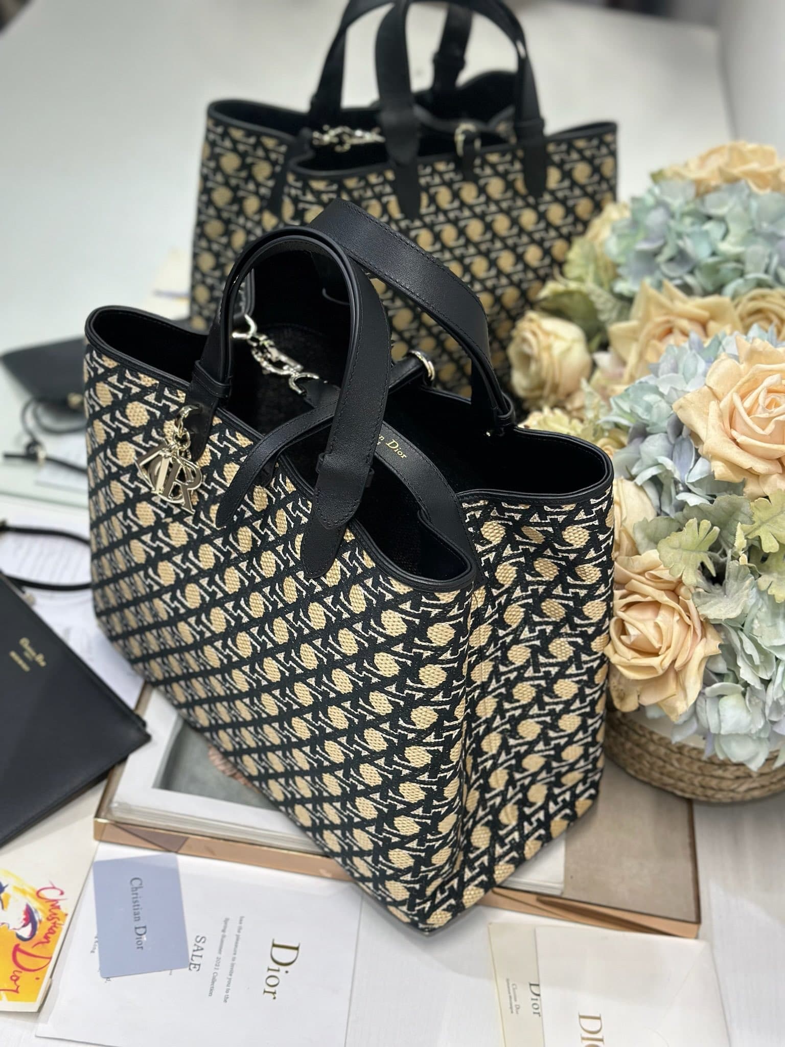 Dior Black Large Shoulder Bag 1188