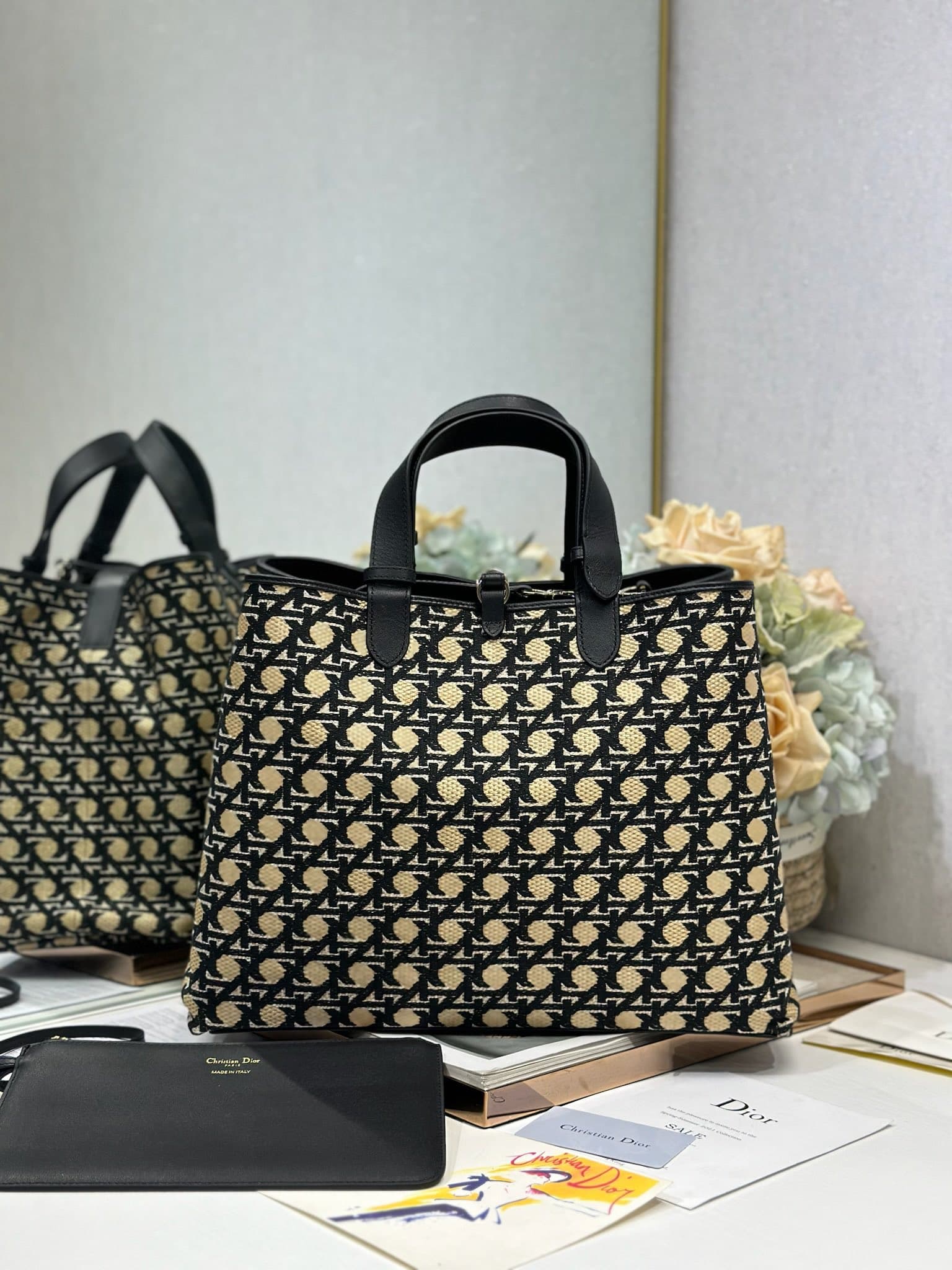 Dior Black Large Shoulder Bag 1188