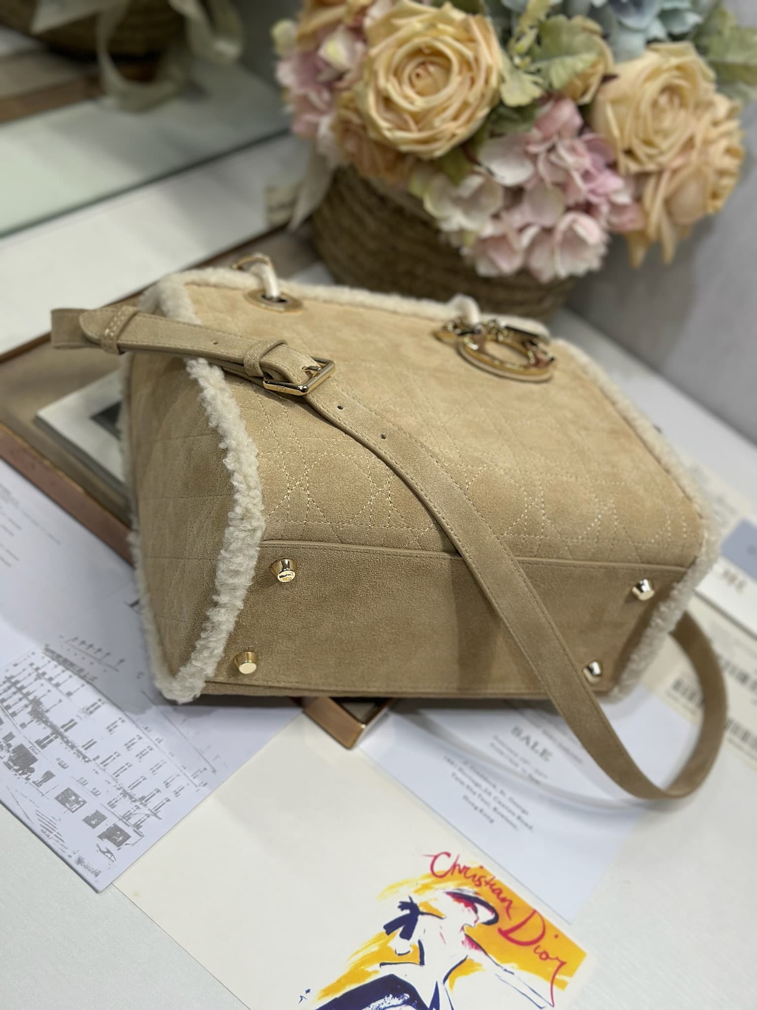 Dior White Medium Wallet 0565