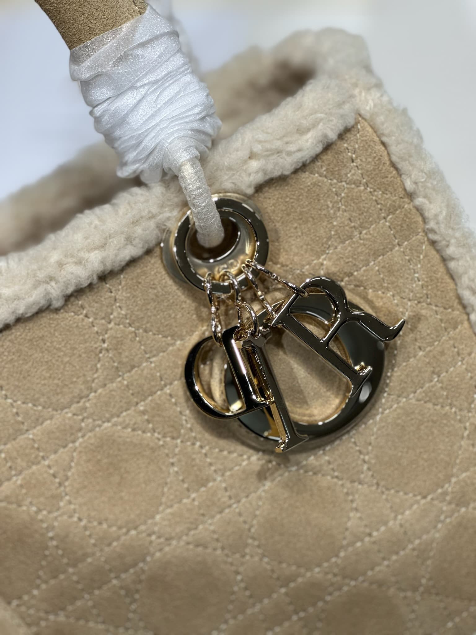 Dior White Medium Wallet 0565