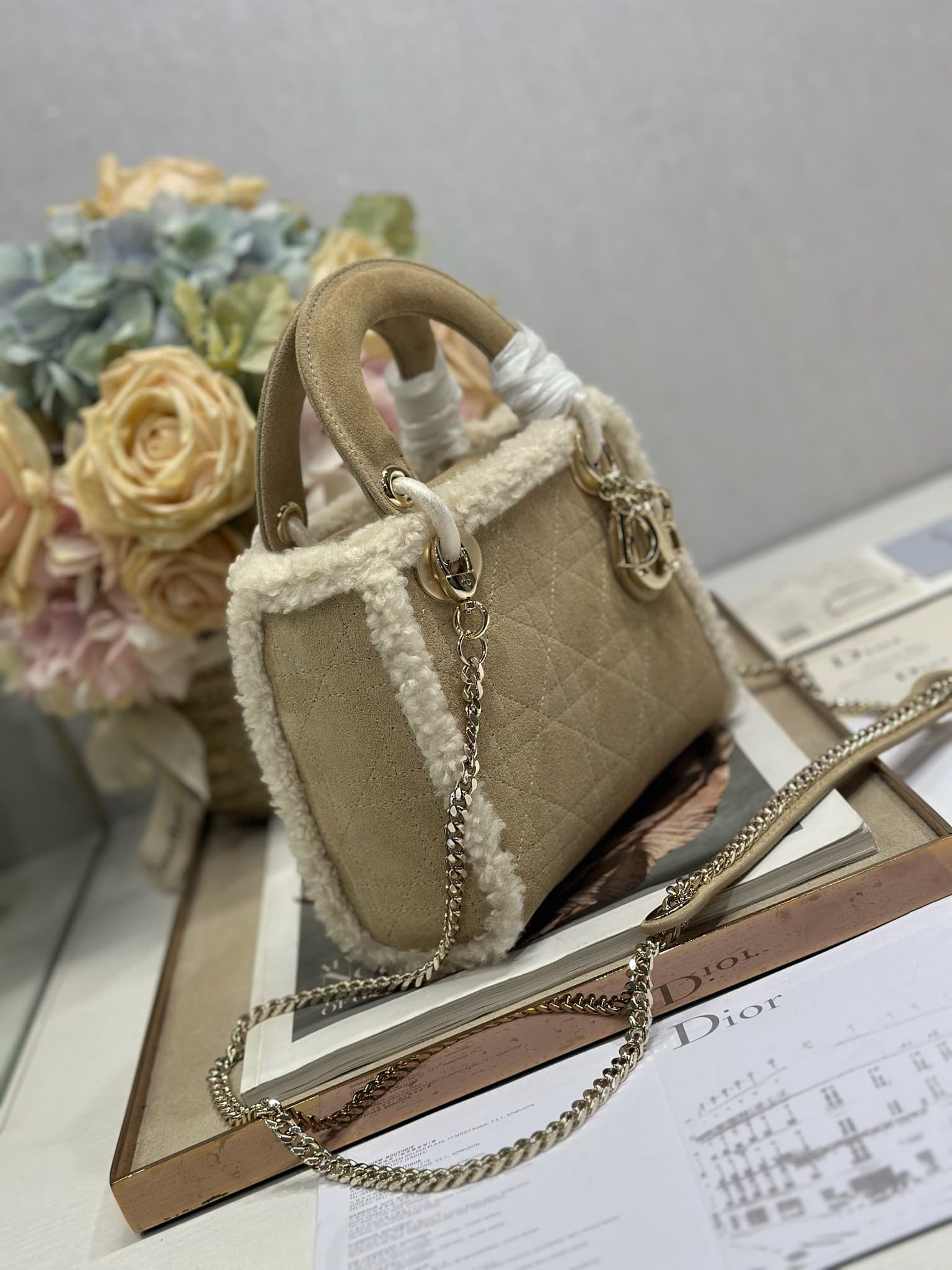 Dior White Mini Crossbody Bag 0505