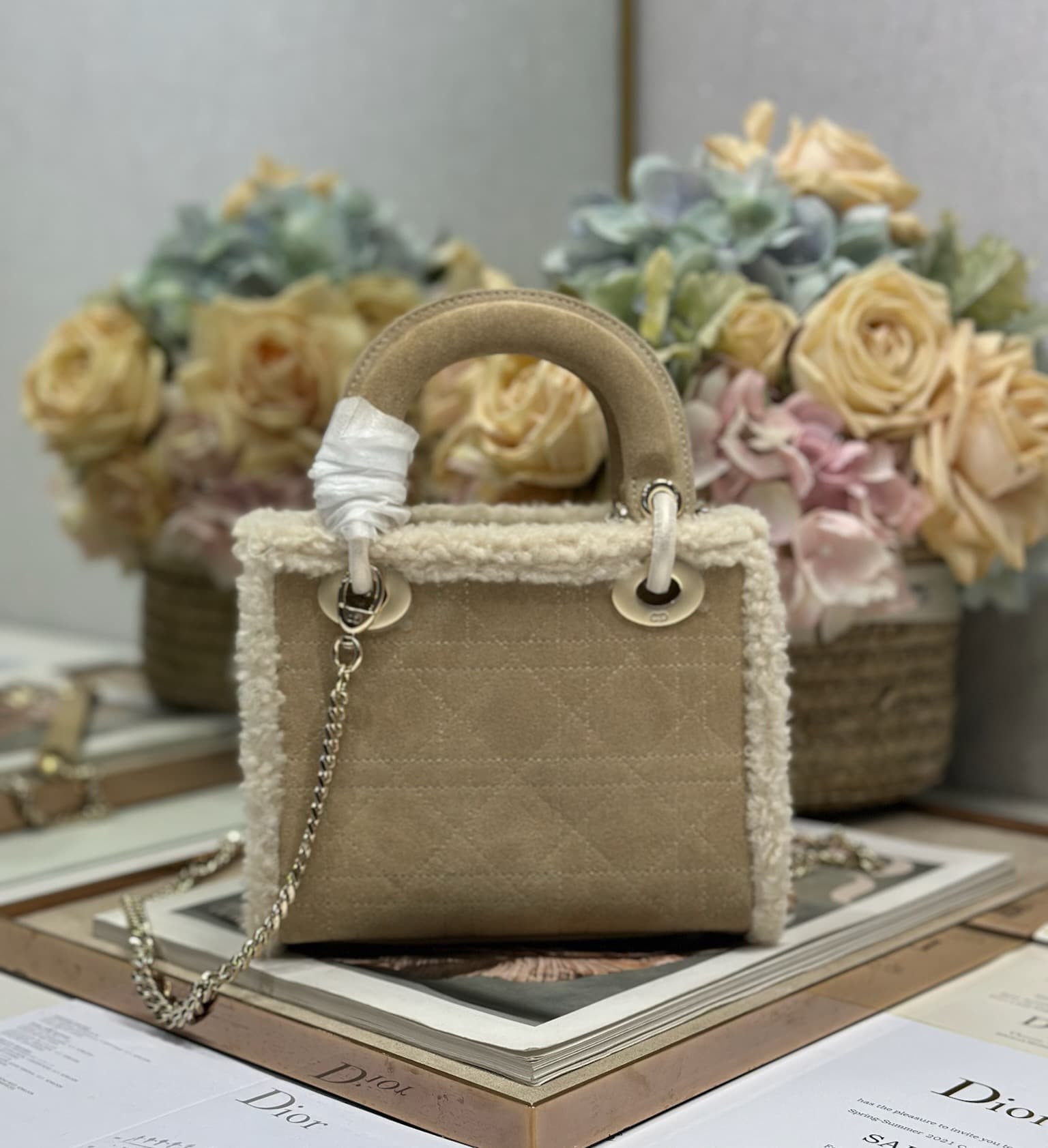 Dior White Mini Crossbody Bag 0505