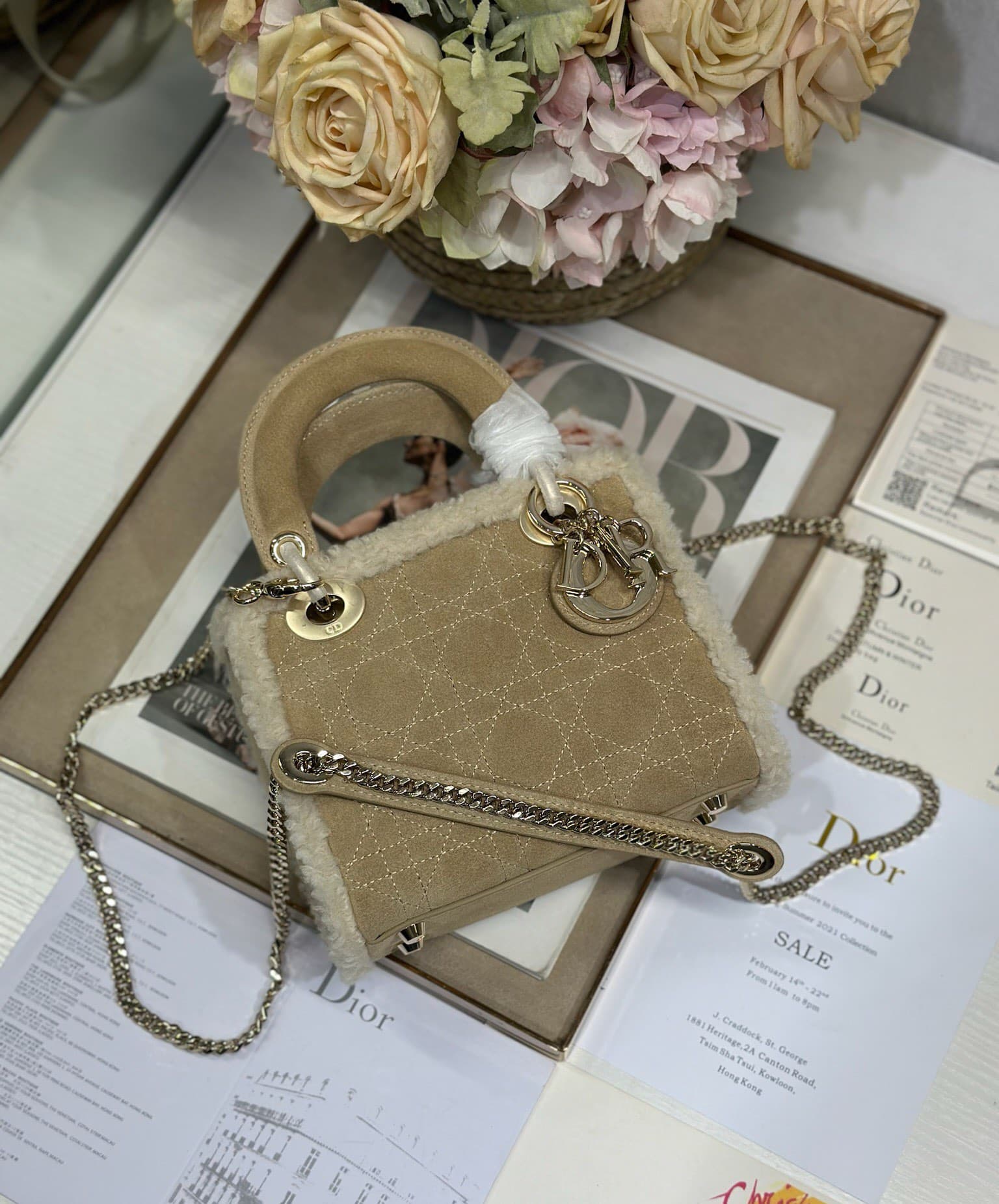 Dior White Mini Crossbody Bag 0505