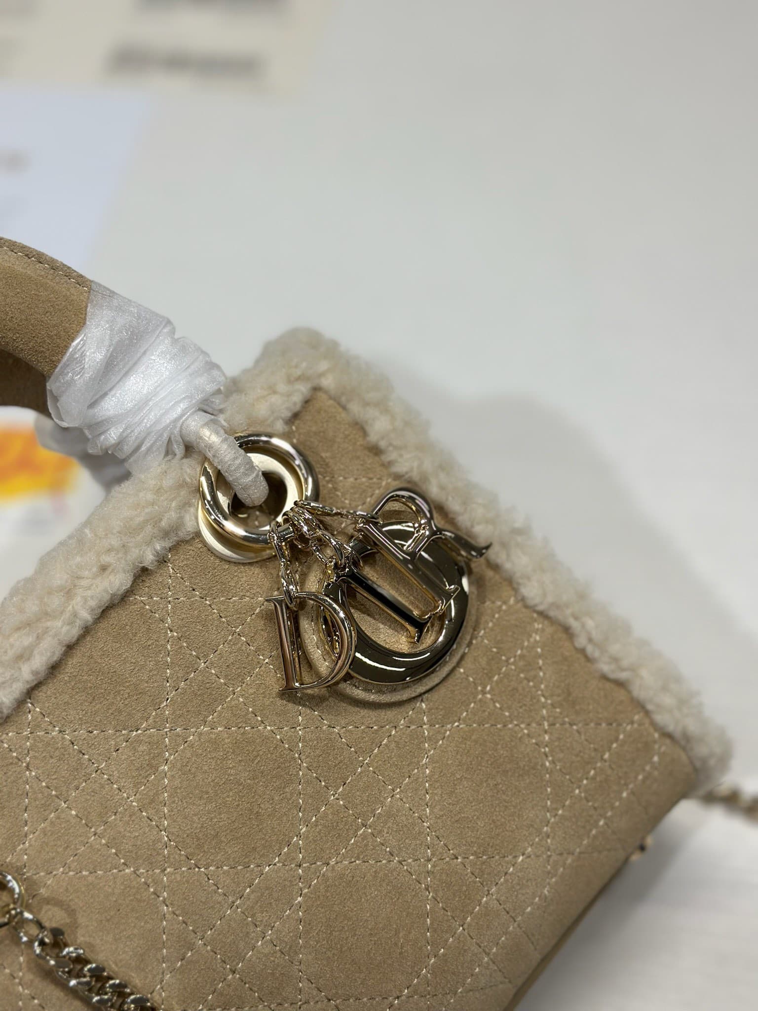 Dior White Mini Crossbody Bag 0505