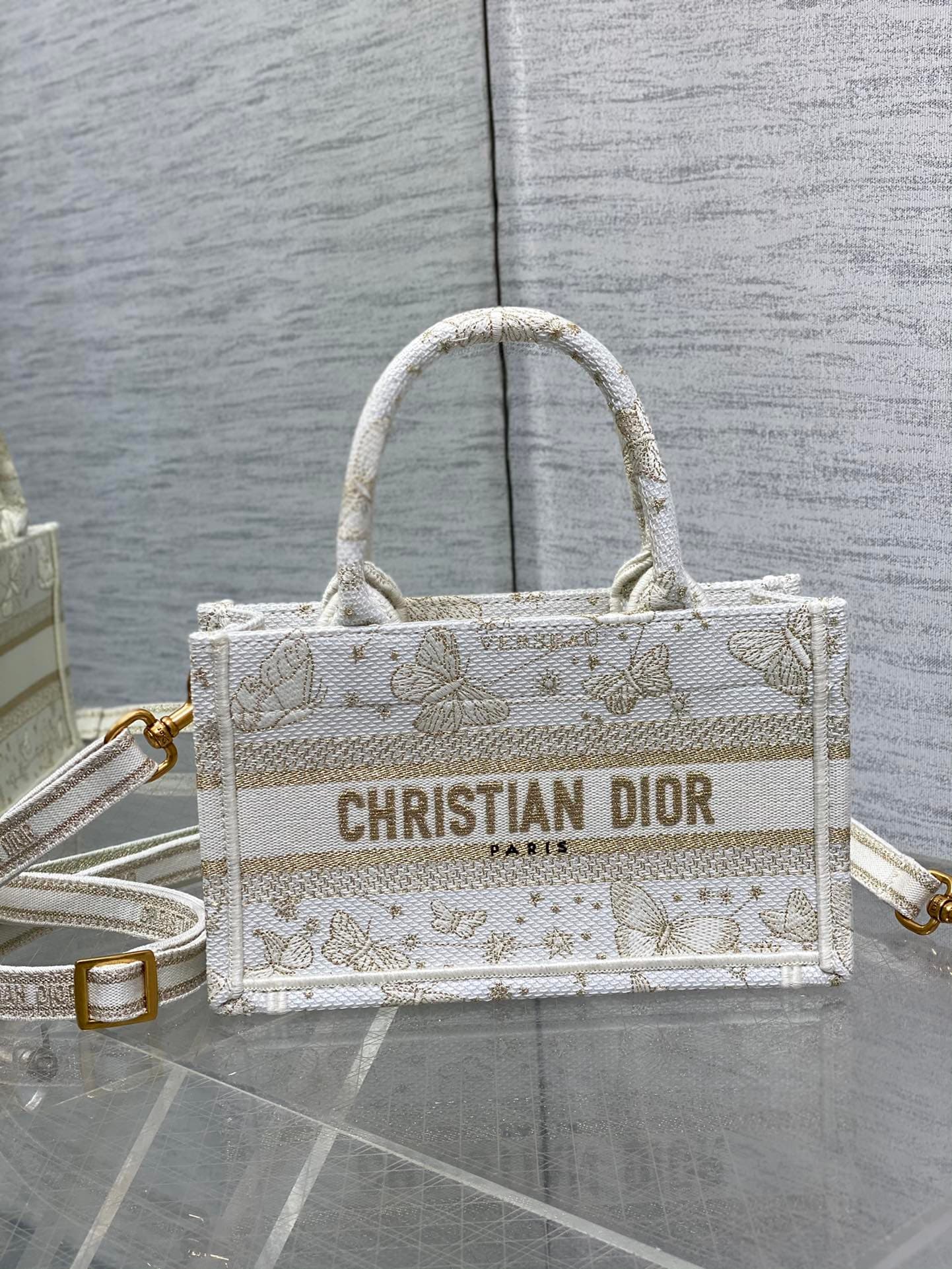 Dior Gold Mini Tote Bag