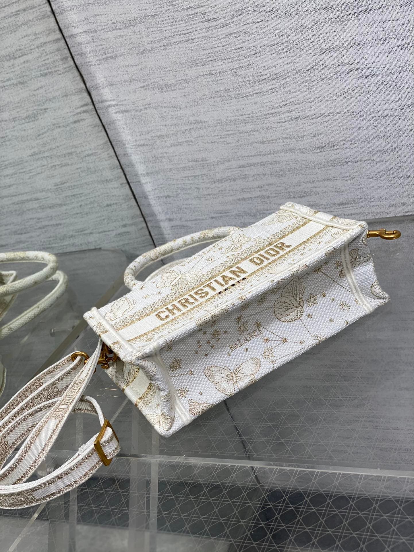 Dior Gold Mini Tote Bag