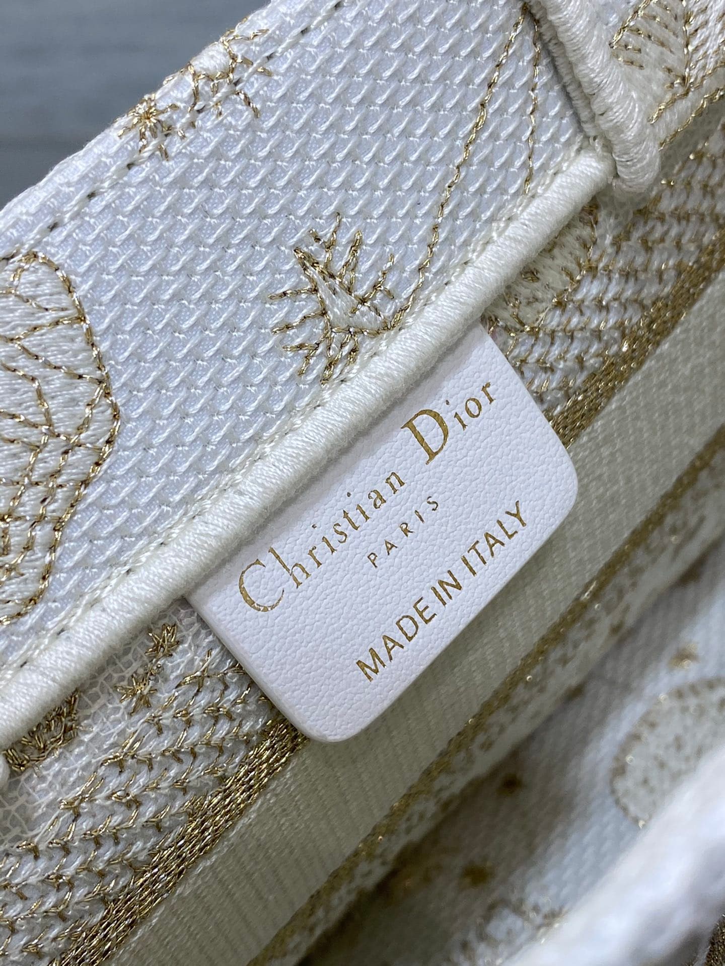 Dior Gold Mini Tote Bag