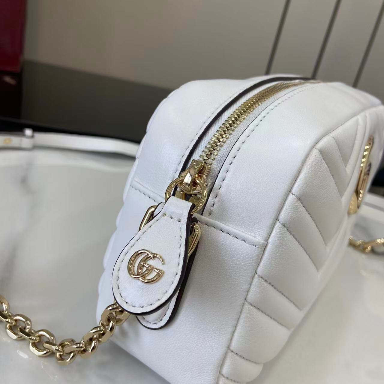 Gucci White Crossbody Bag 855273