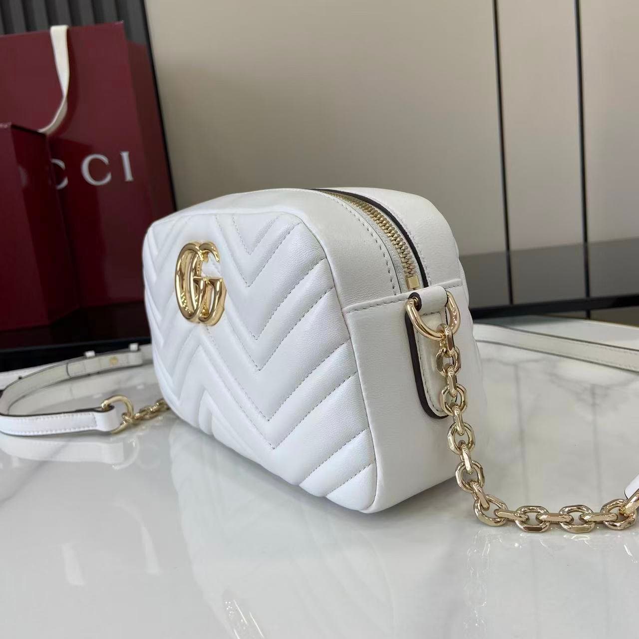 Gucci White Crossbody Bag 855273