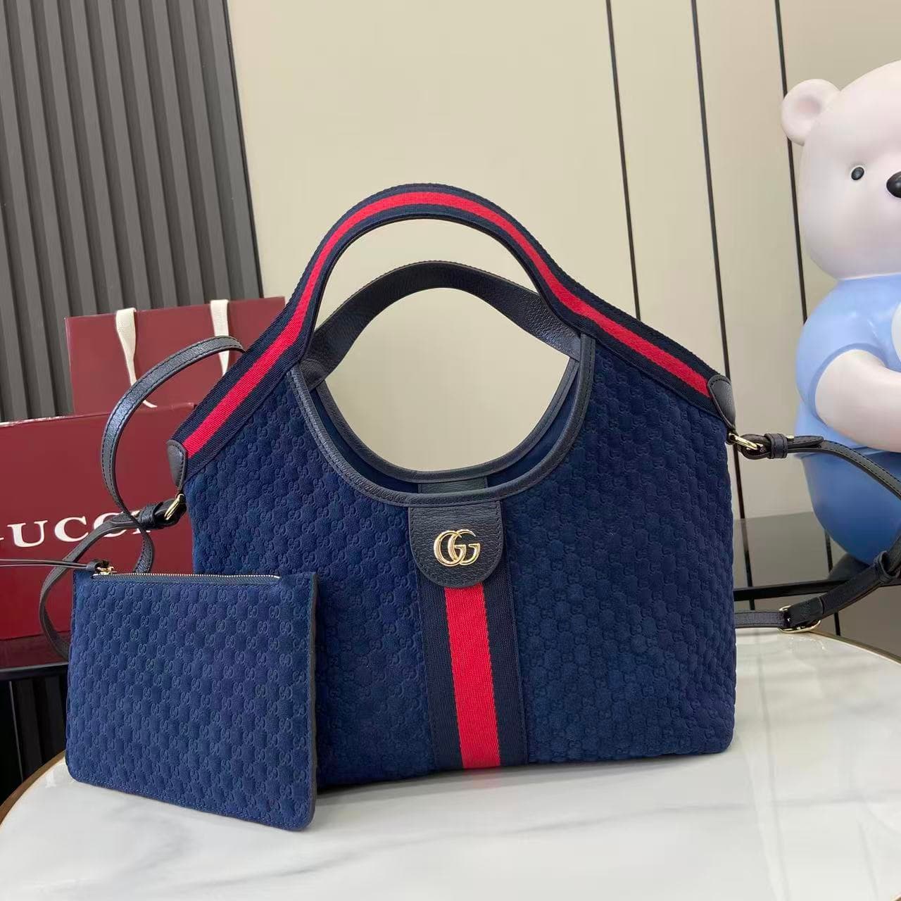 Gucci Blue Small Tote Bag 860845