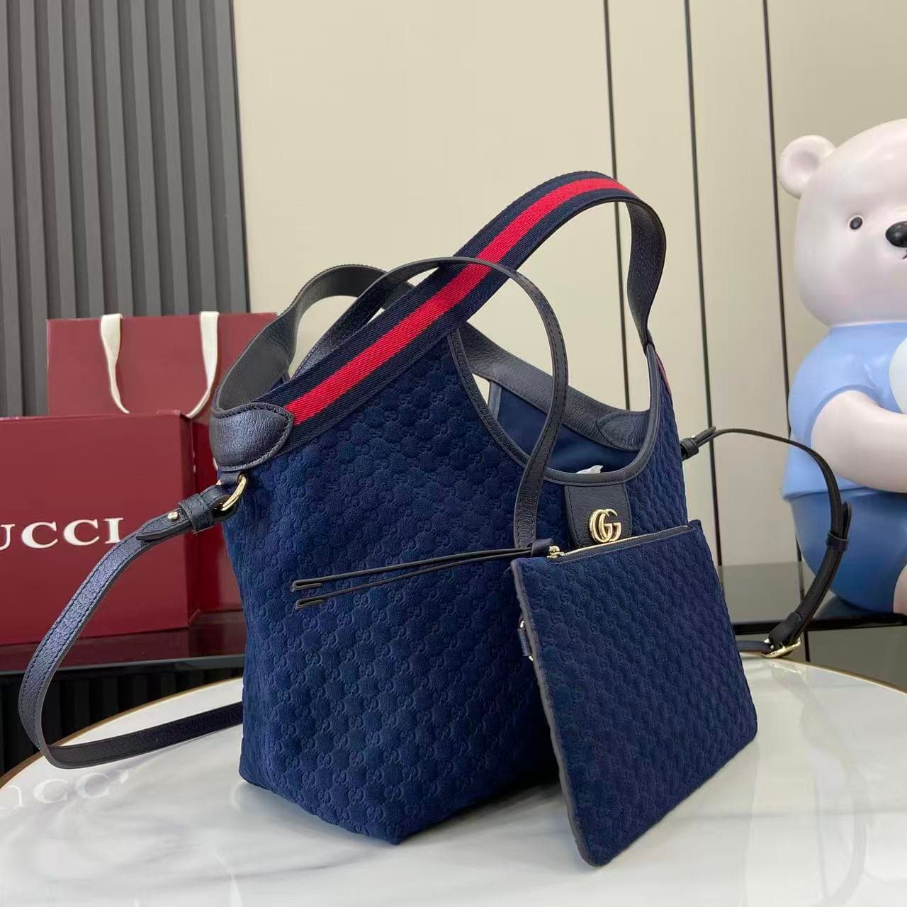 Gucci Blue Small Tote Bag 860845