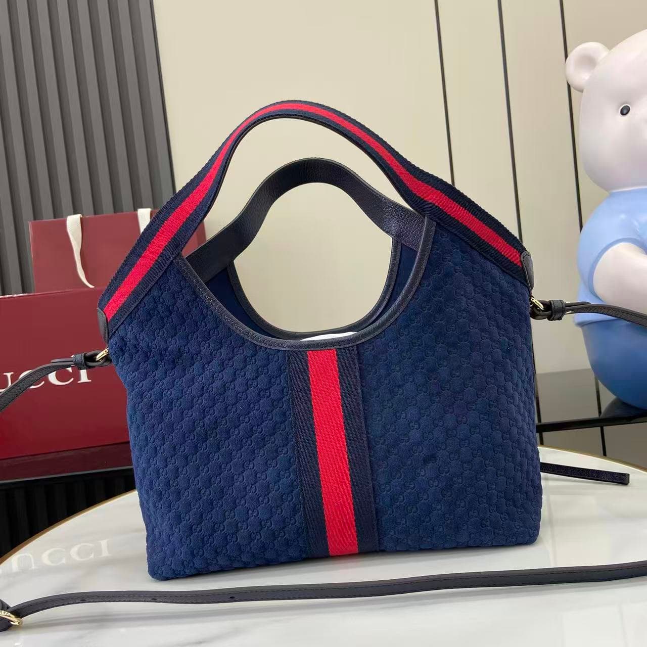 Gucci Blue Small Tote Bag 860845