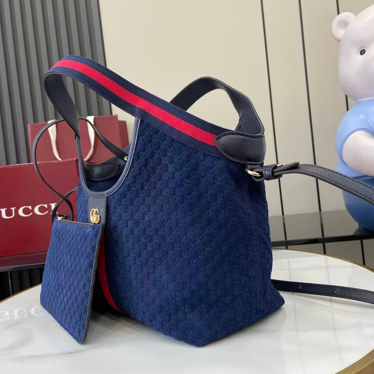 Gucci Blue Small Tote Bag 860845